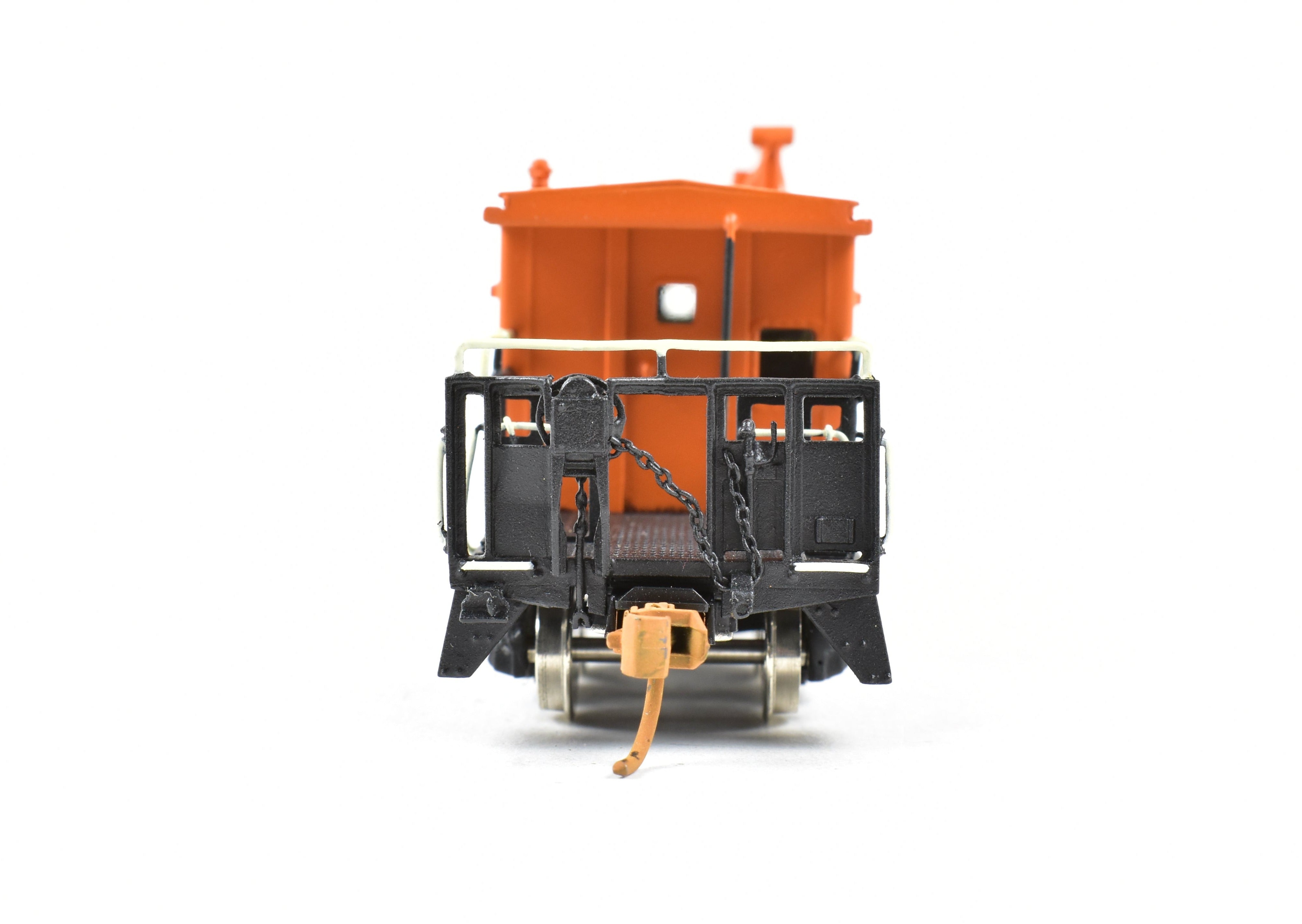 HO Scale Brass OMI - Overland Models, Inc. Milwaukee Road Bay Window Long Caboose Professionally Painted Model Train Car