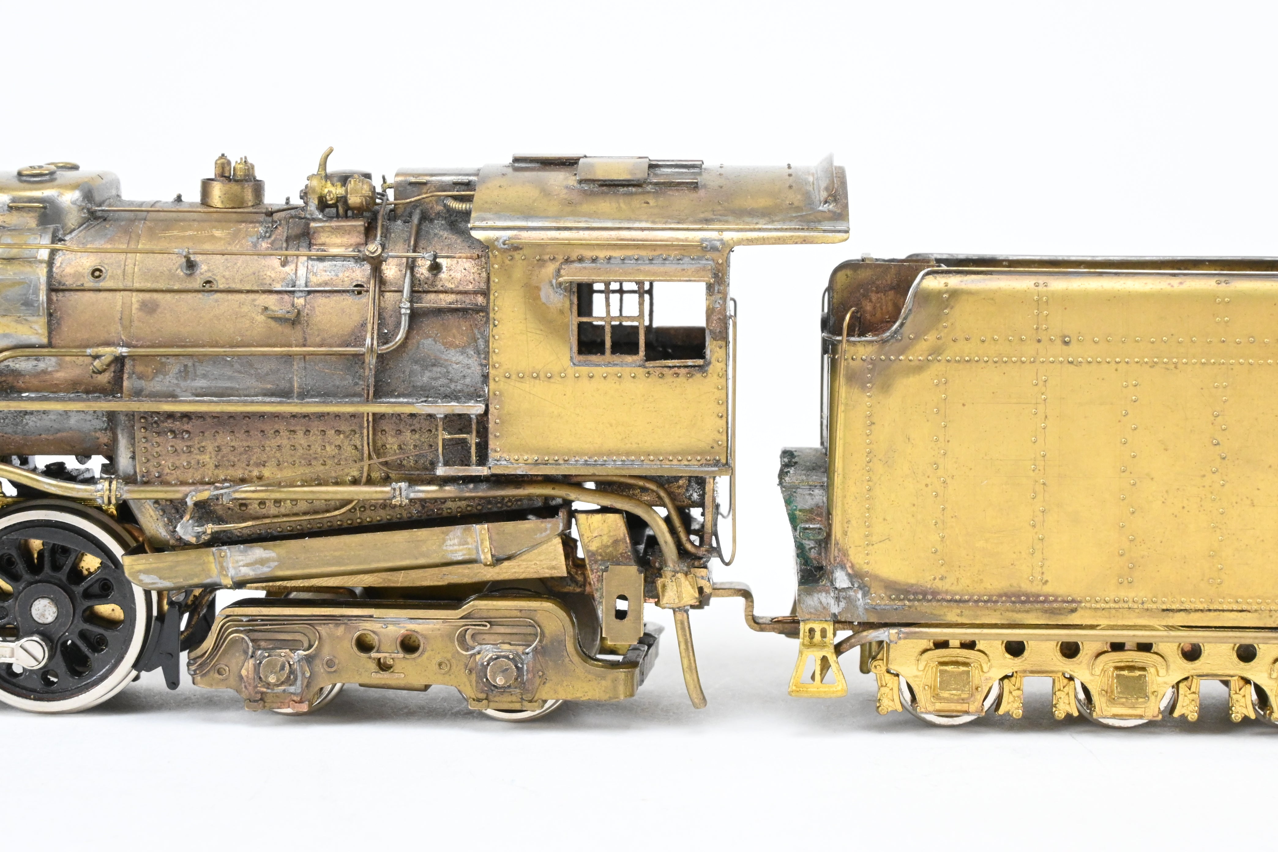 HO Scale Custom-Made Brass Model Train - Missouri Pacific 2100 Series 4-8-4 Locomotive, Specifically Built as No. 2104, a One-of-a-Kind Creation by Joe G. Collias