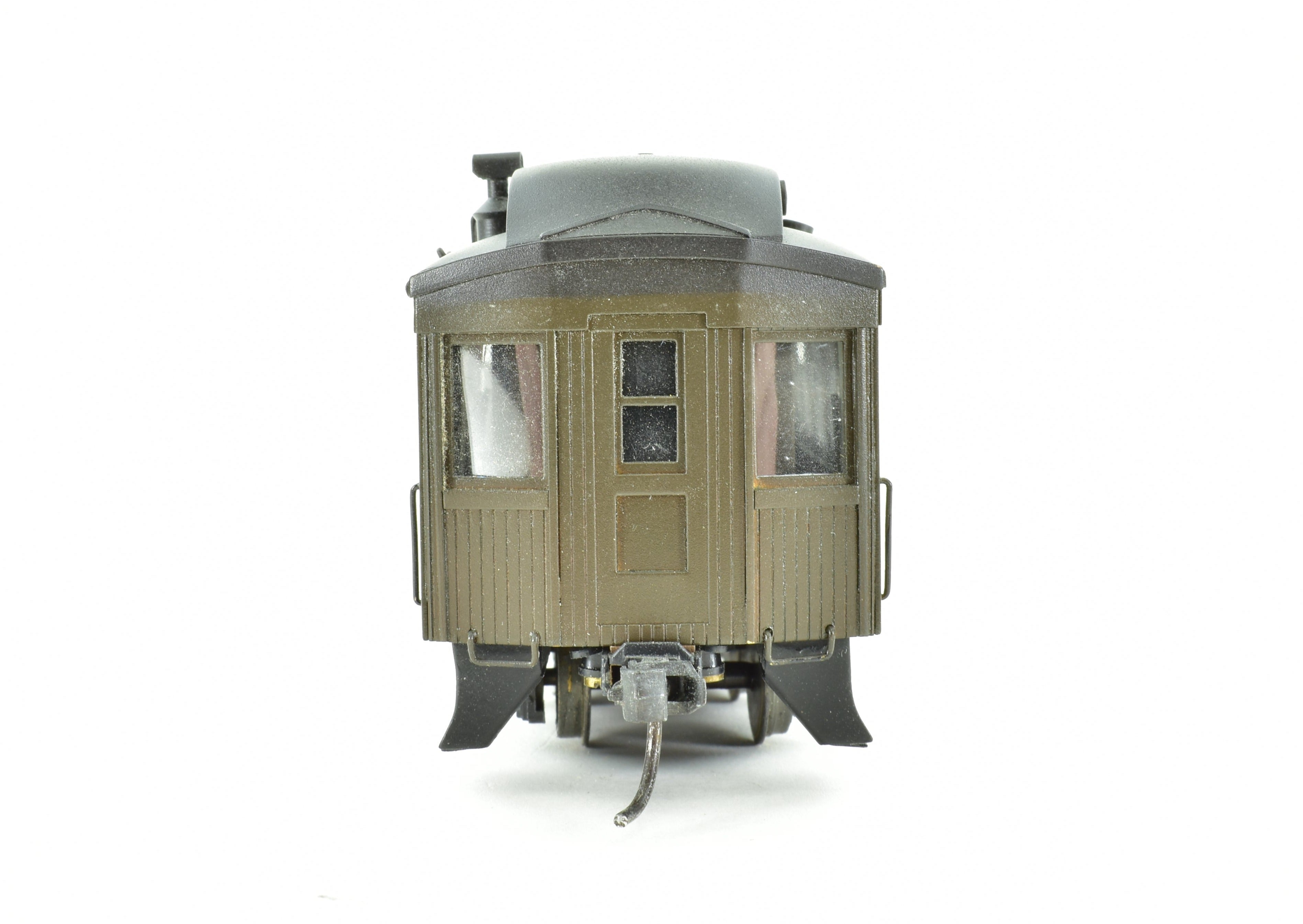 HO Scale Brass PFM Van Hobbies Canadian Pacific Railway Kettle Valley Wood Passenger Sleeper Model with Painted GN Finish and No Original Box