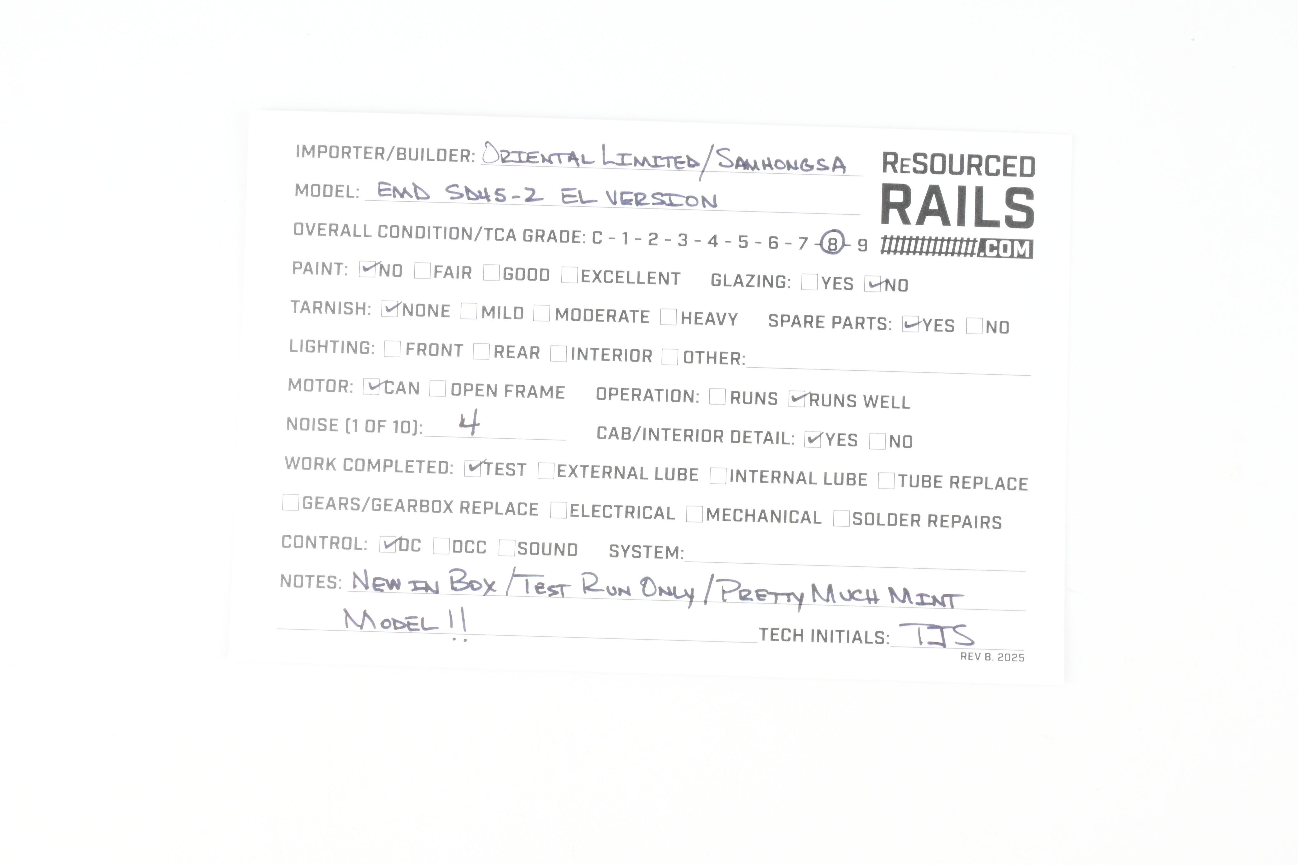HO Scale Brass Model Train - Oriental Limited EL - Erie Lackawanna EMD SD45 - 2 3600 HP Erie Version Locomotive