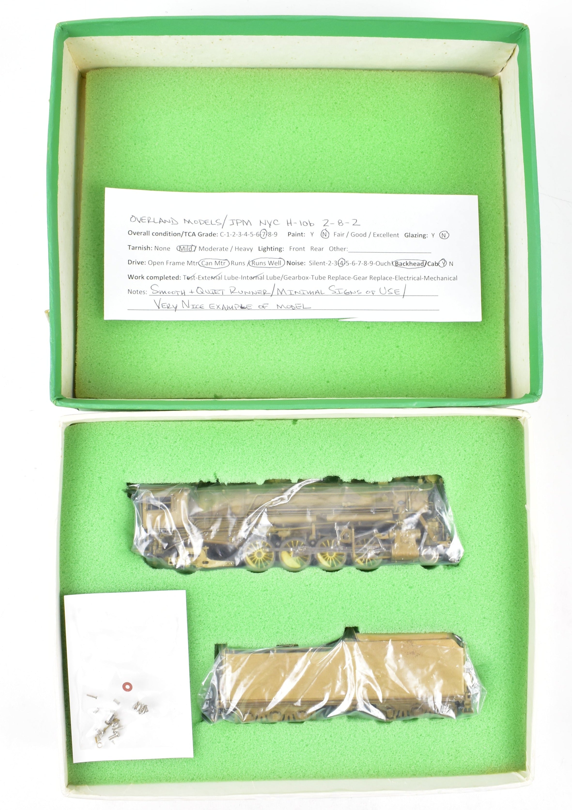 HO Brass OMI - Overland Models NYC New York Central H - 10b 2 - 8 - 2 Big Four Version, 1981 Run