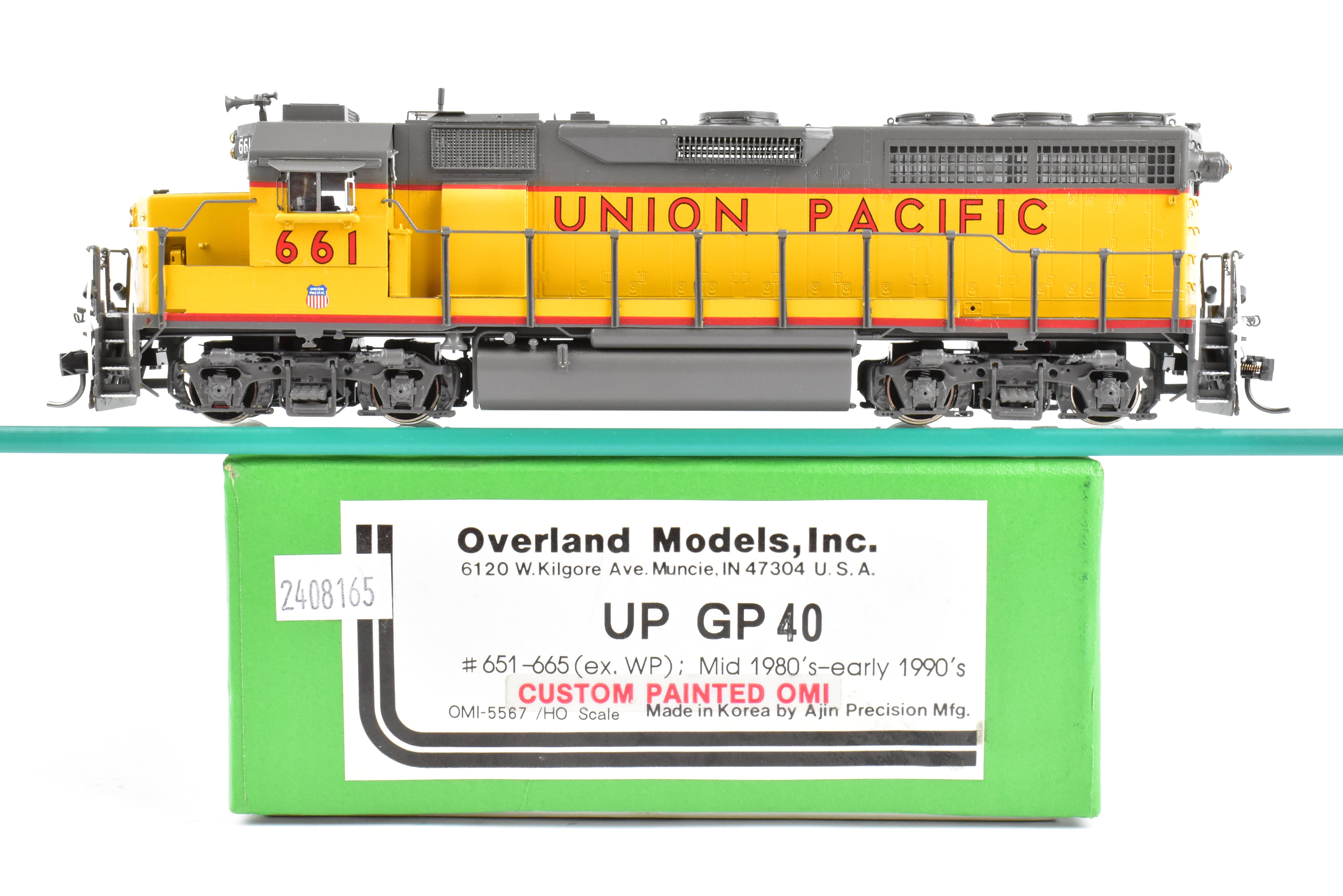 HO Scale Brass Union Pacific EMD GP40 Factory-Painted Model by OMI