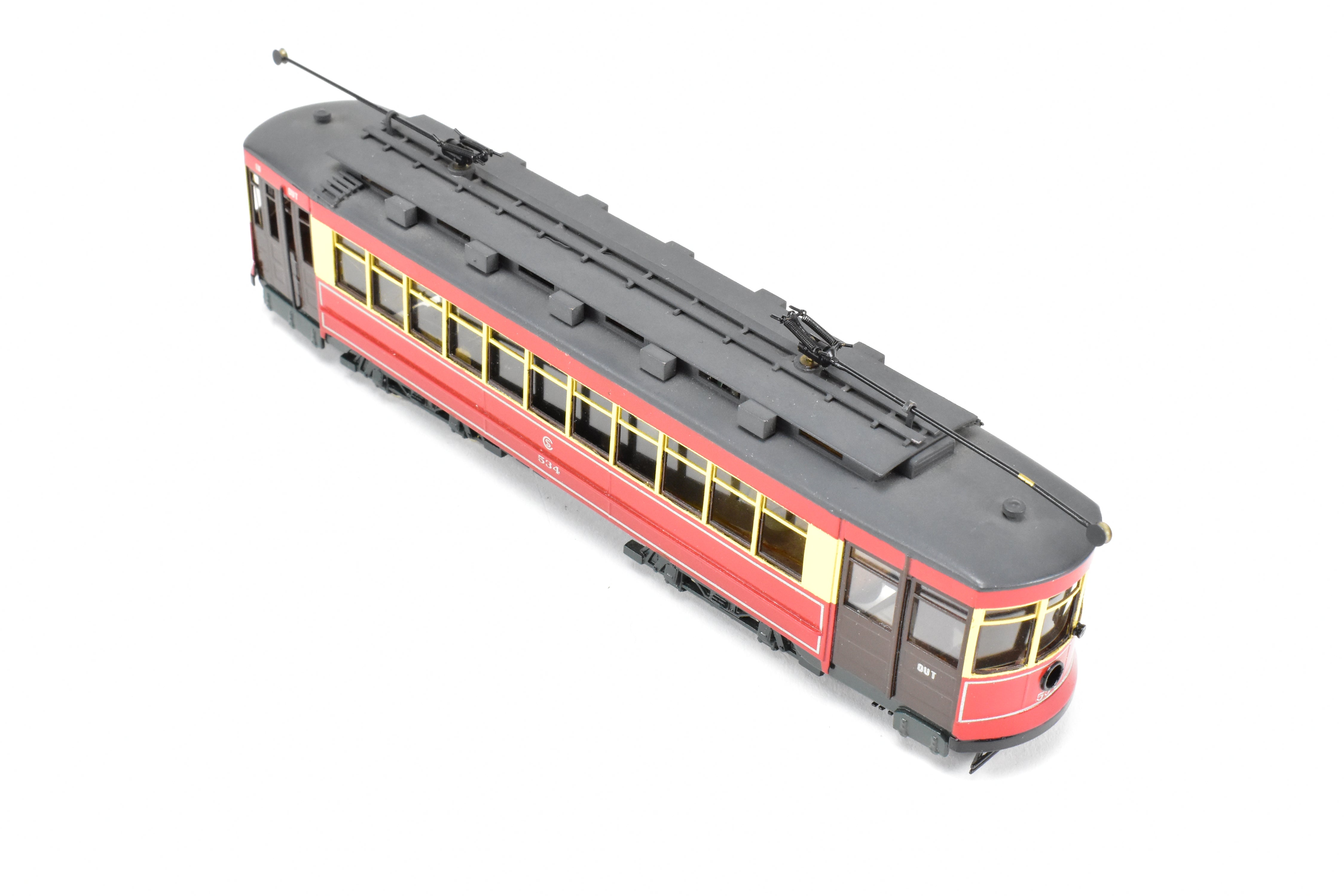 HO Brass Fairfield 343 CSL Chicago Surface Lines Pullman Car #534 Custom Painted