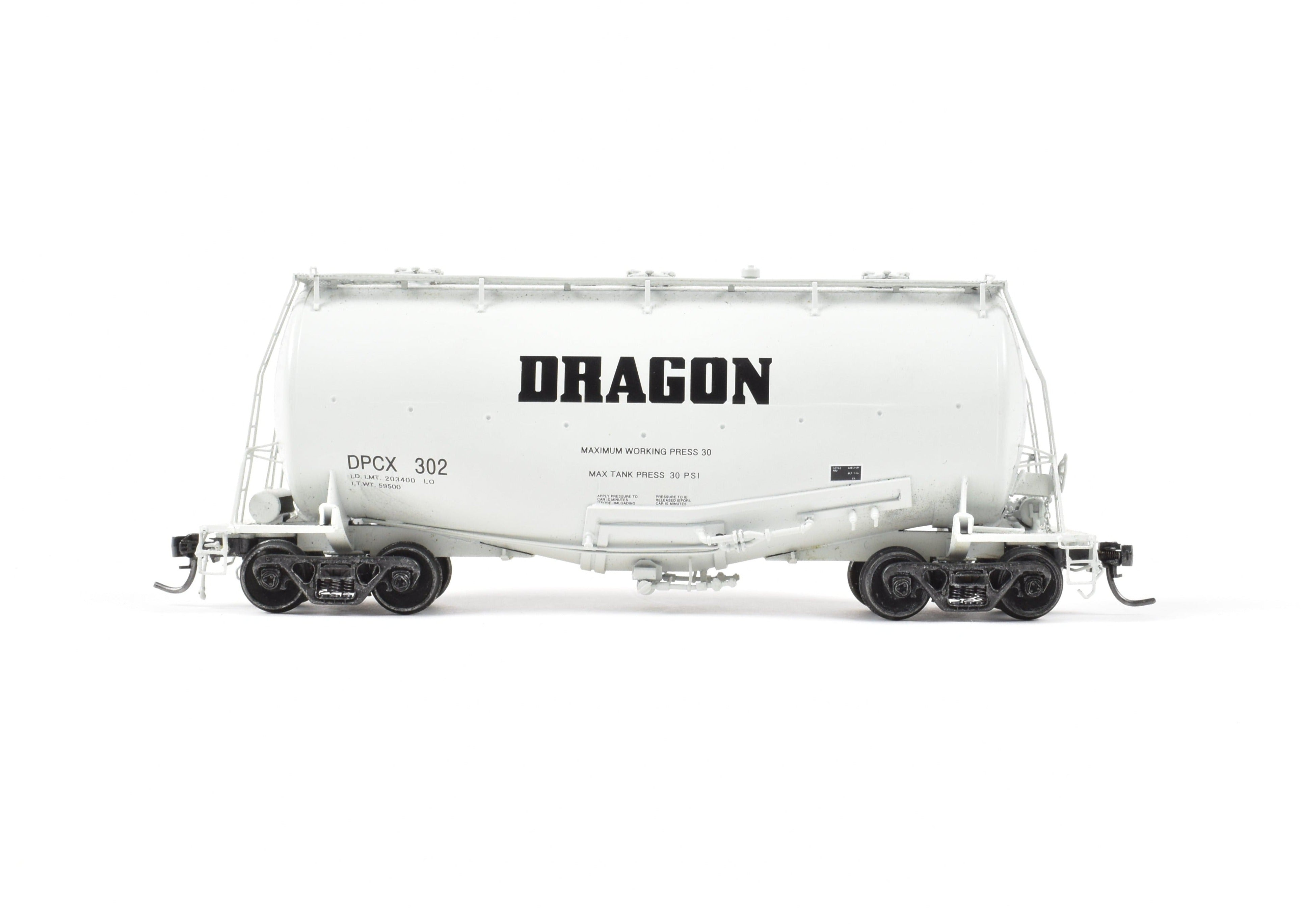 HO Scale Brass Construction Railway Classics GATX Pressure Slide Whale Belly Cement Hopper Model of Various Roads by FP Dragon Products DPCX 302
