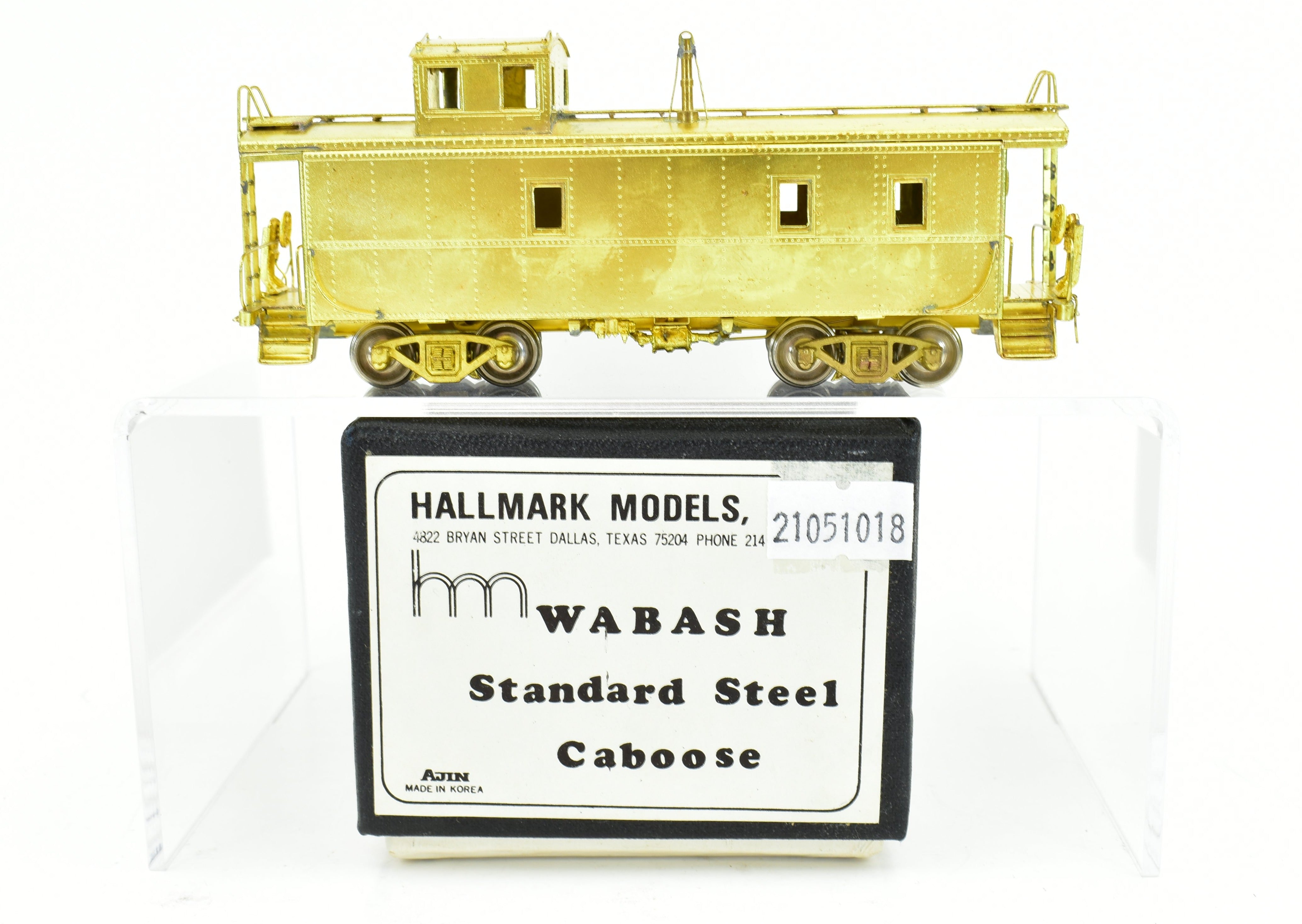 HO Scale Brass Wabash Standard Steel Caboose by Hallmark Models
