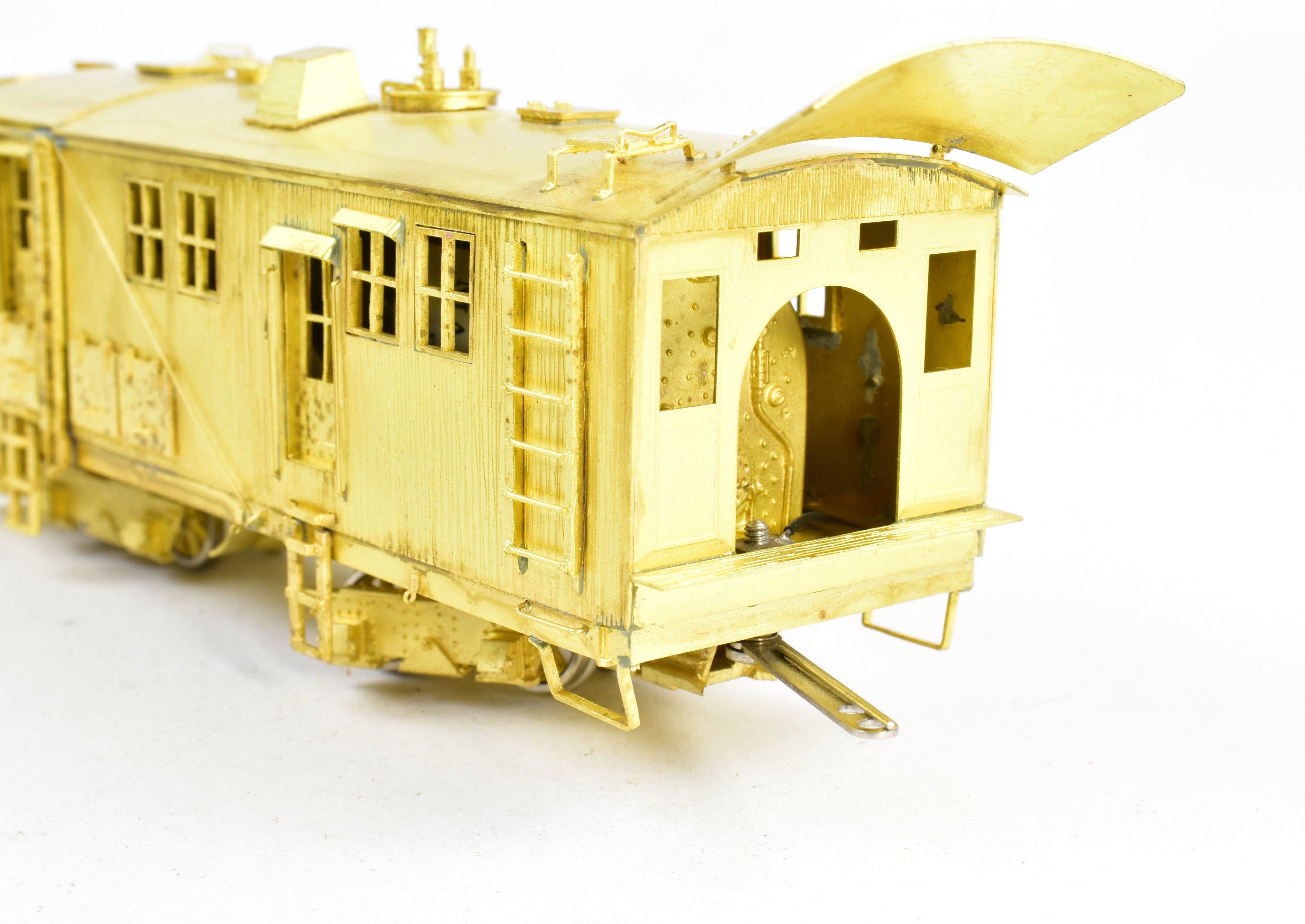 1991 HOn3 Brass D&RGW 'O-Y' Rotary Snowplow by OMI with Tender