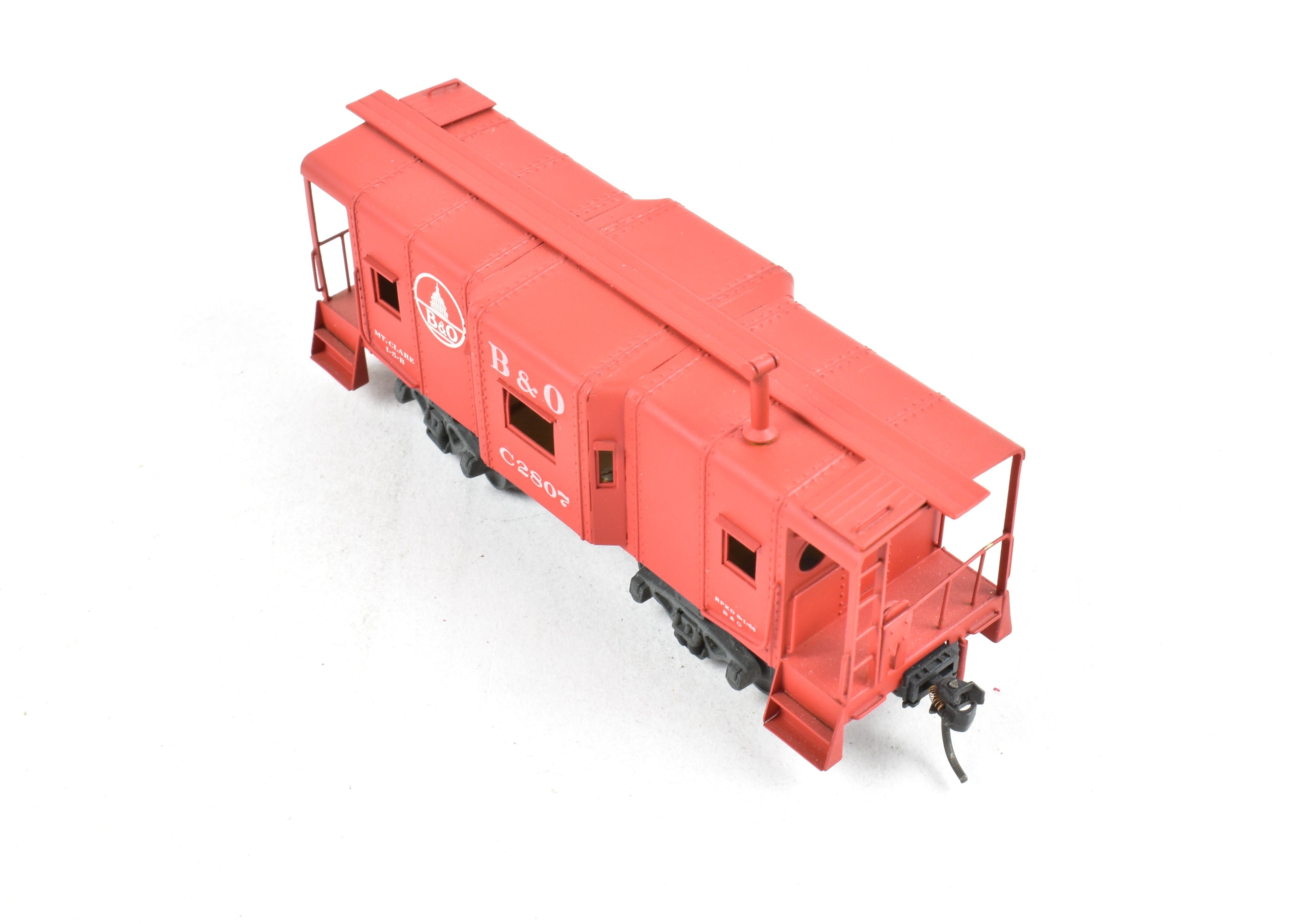 HO Brass Custom Painted B&O I-5B Bay Window Caboose, No Box