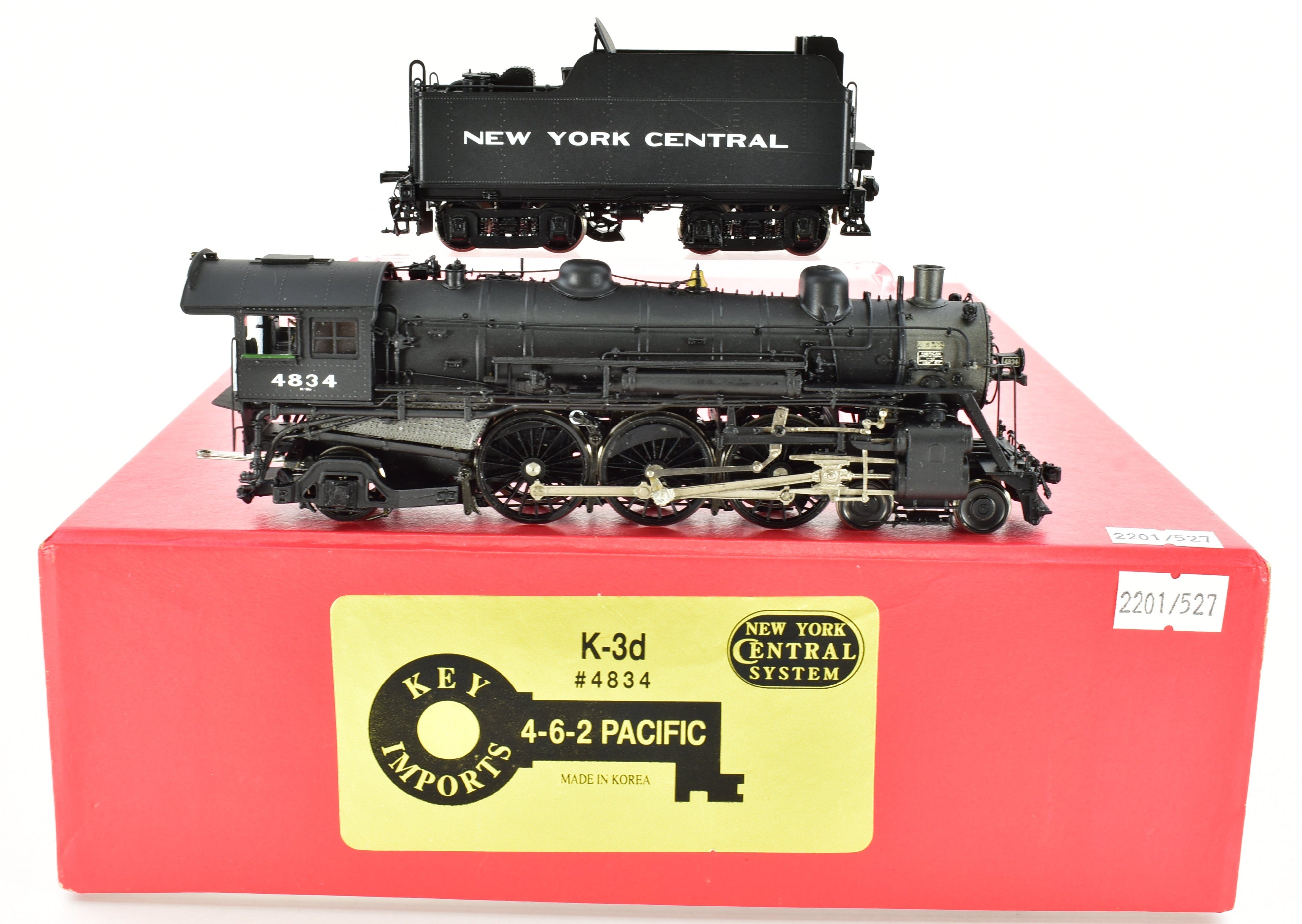 HO Brass Key Imports NYC - 1940s New York Central K - 3d 4 - 6 - 2 Pacific Factory - Painted No. 4835