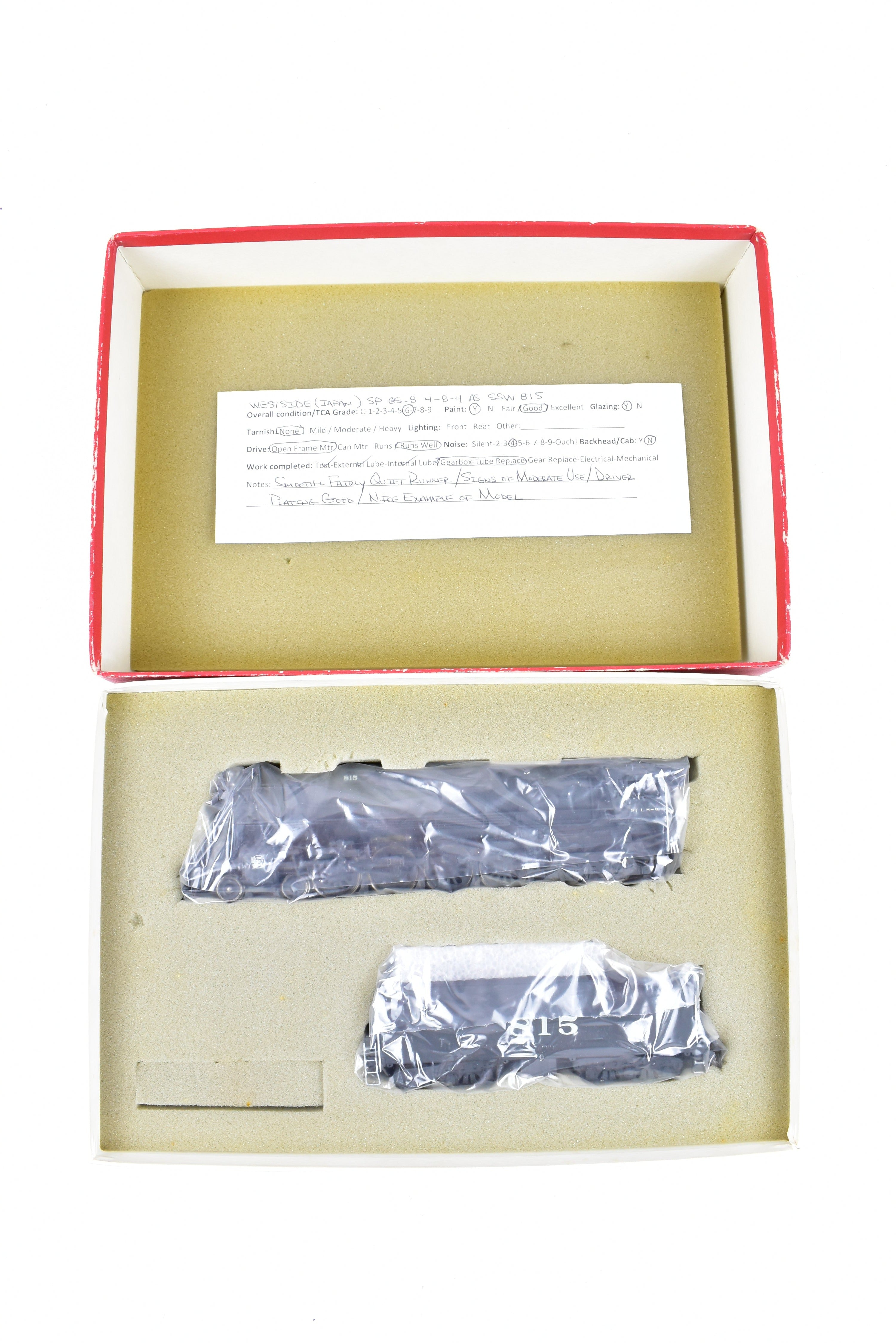HO Scale Brass Model Train by Westside Model Co., Custom Painted SSW - Cotton Belt Class GS - 8 4 - 8 - 4 Locomotive, Numbered SSW #815
