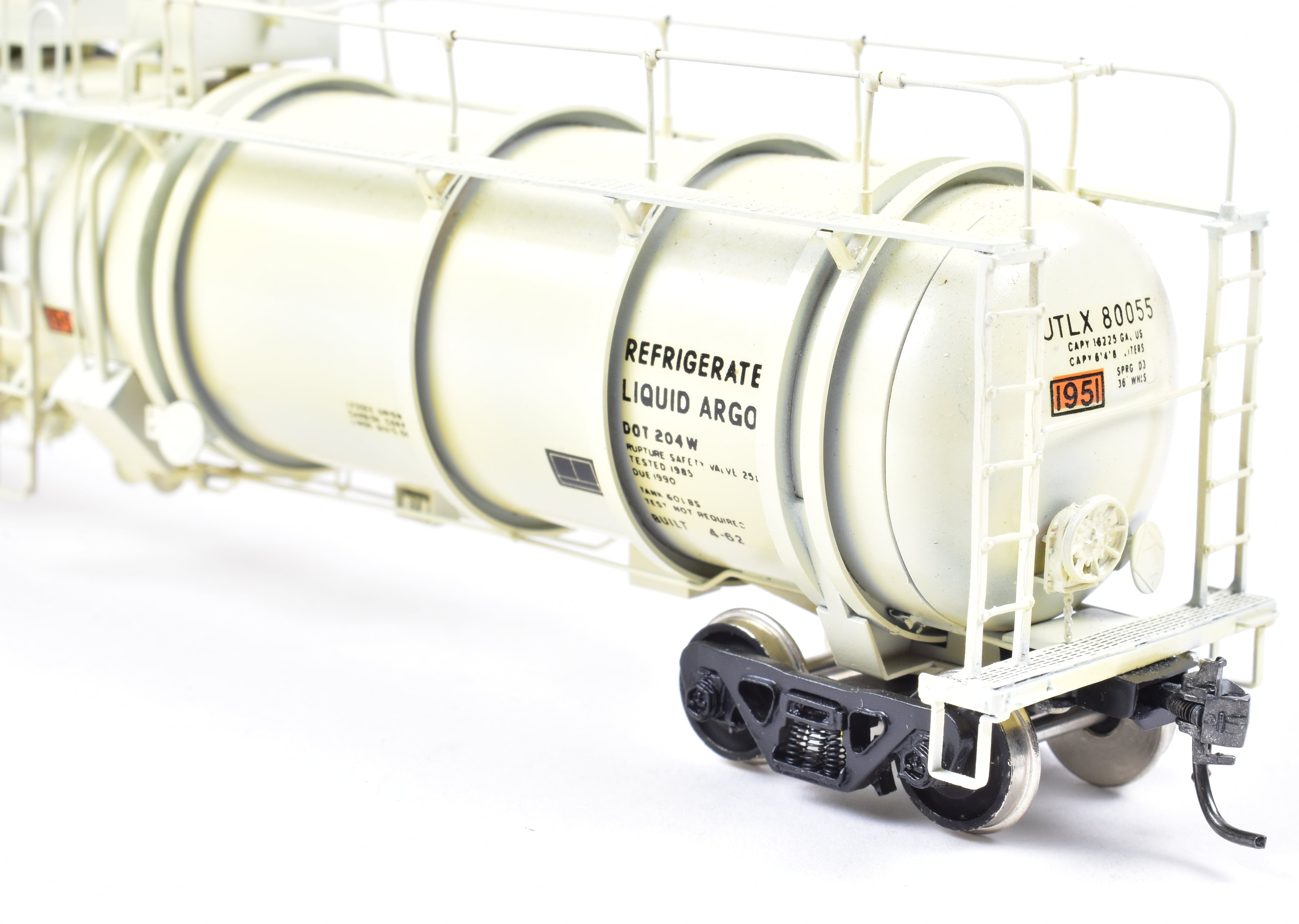 HO Brass OMI by Overland Models: Custom Painted Liquid Argon Tank #80055
