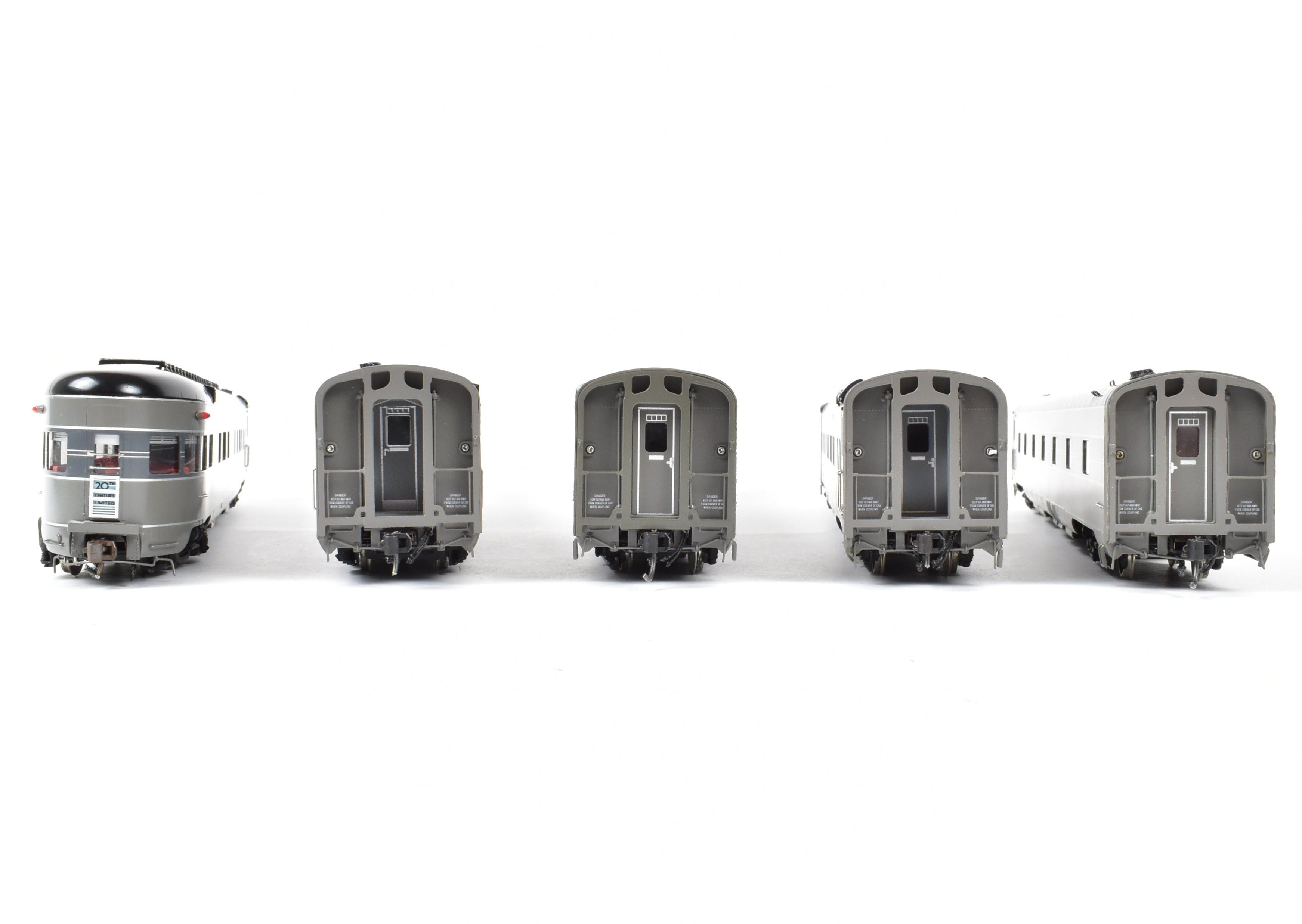 HO Scale Brass Passenger Car Set - Challenger Imports NYC - New York Central 1940 20th Century Limited 10-Car Passenger Train Collection