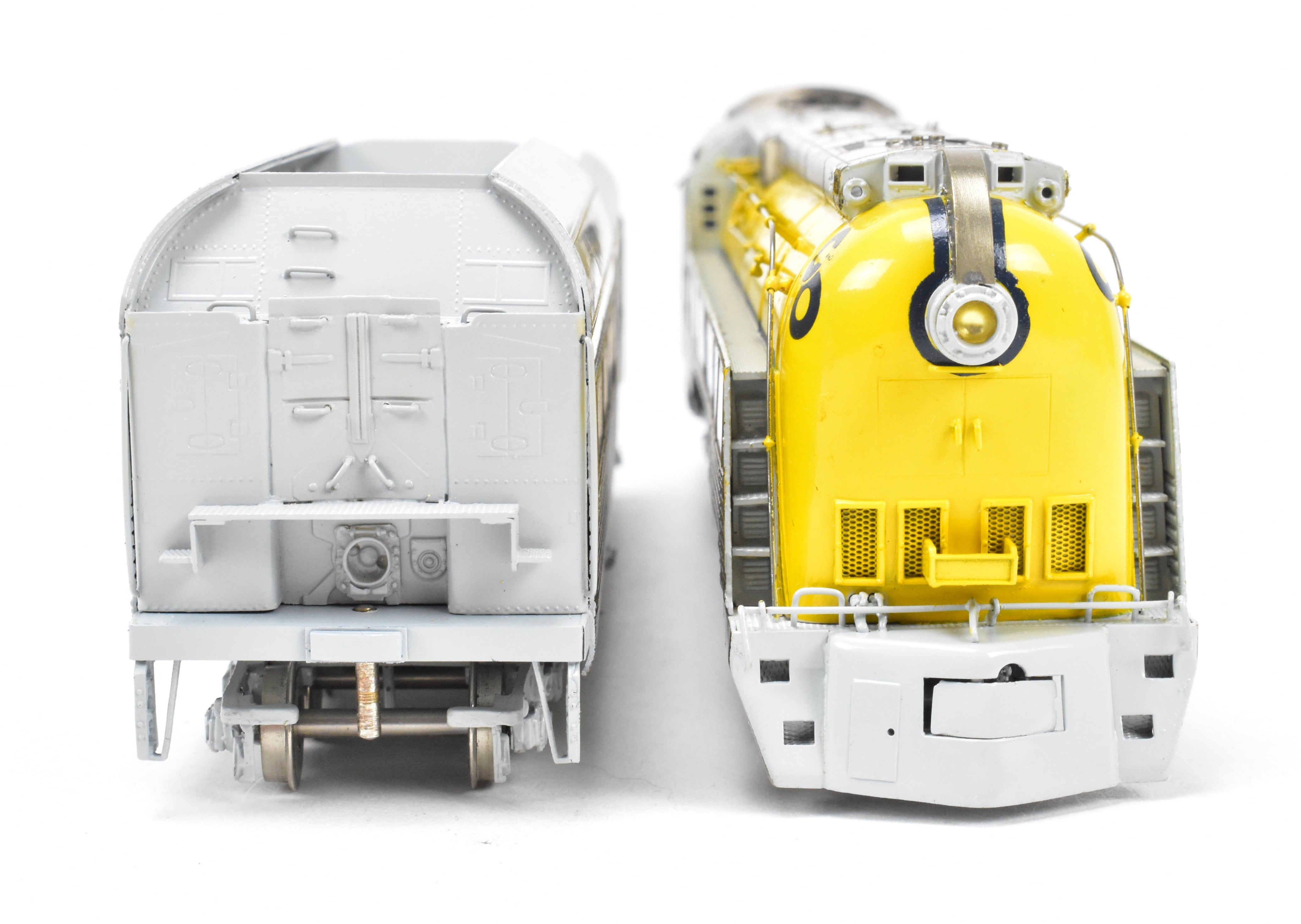 HO Scale Brass Model Train - Precision Scale Co. Chesapeake & Ohio Class L-1 Streamlined 4-6-4 Hudson FP in Stunning Yellow Color