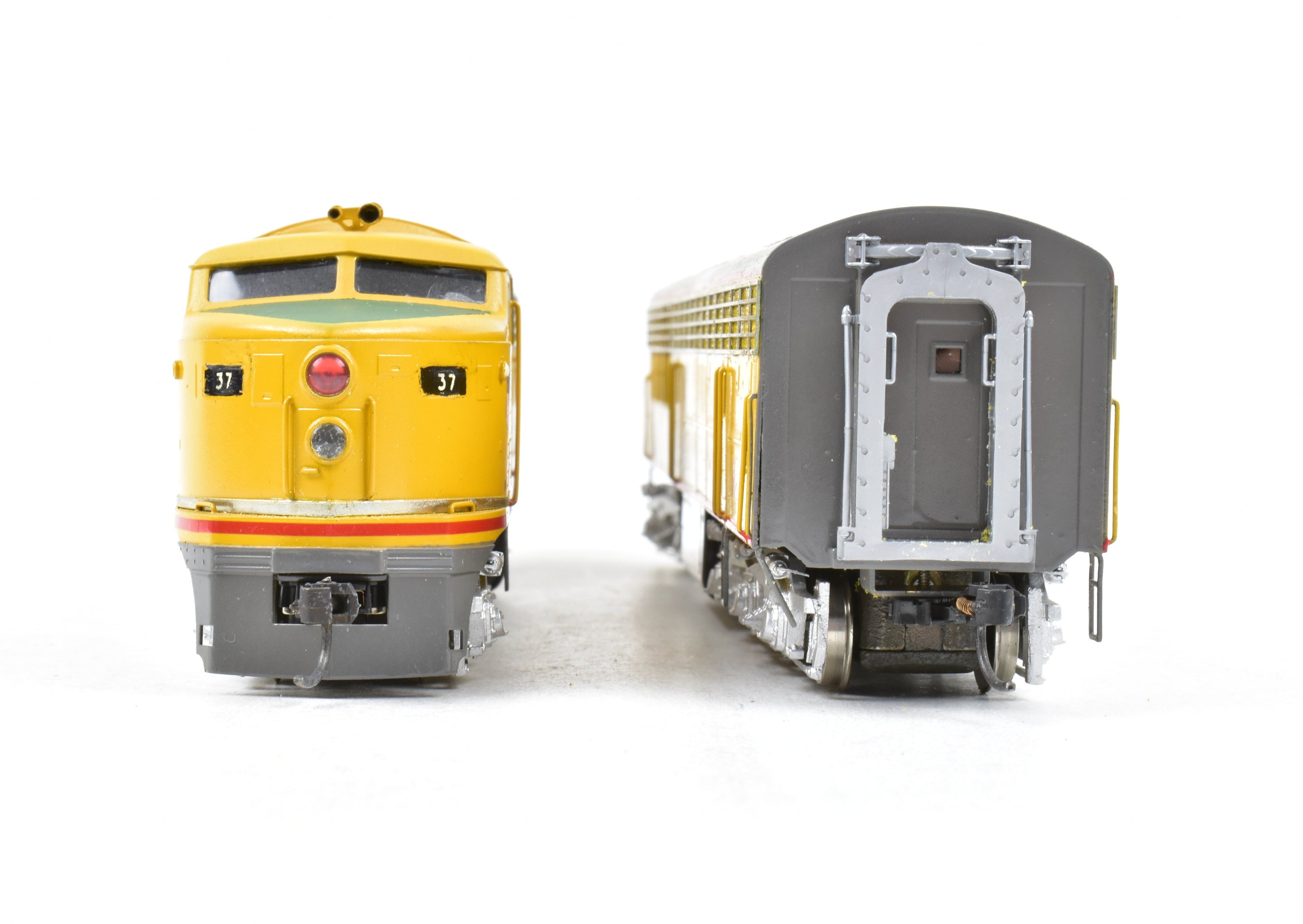 HO Scale Brass Alco Model Union Pacific (UP) FM Erie Built A/B Locomotive Pair - CP Series, Lightly Weathered Nos. 650 & 652B