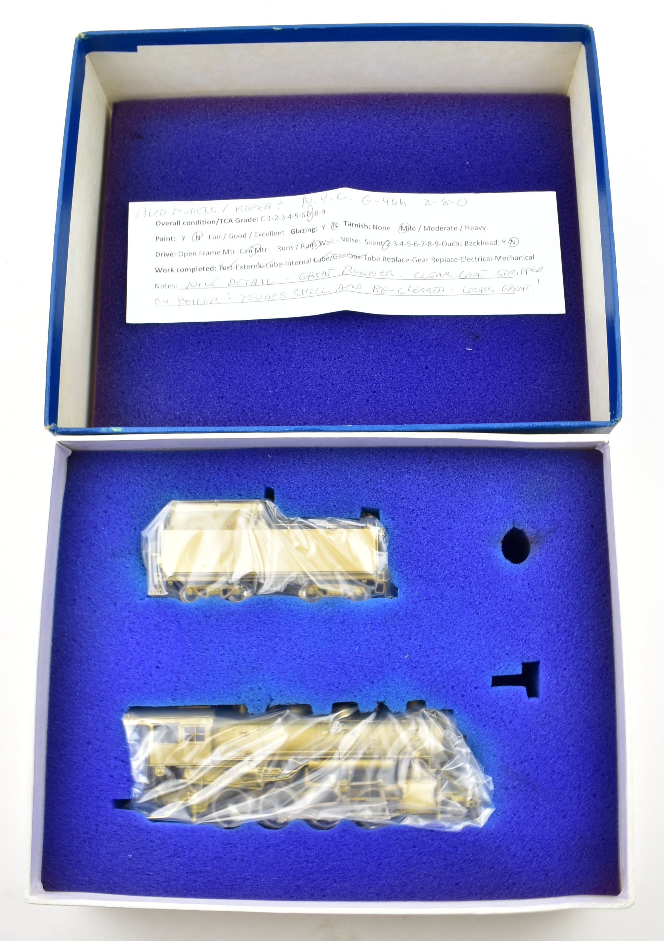 HO Scale Brass ALCO Model of New York Central G - 46h 2 - 8 - 0 Consolidation Steam Locomotive