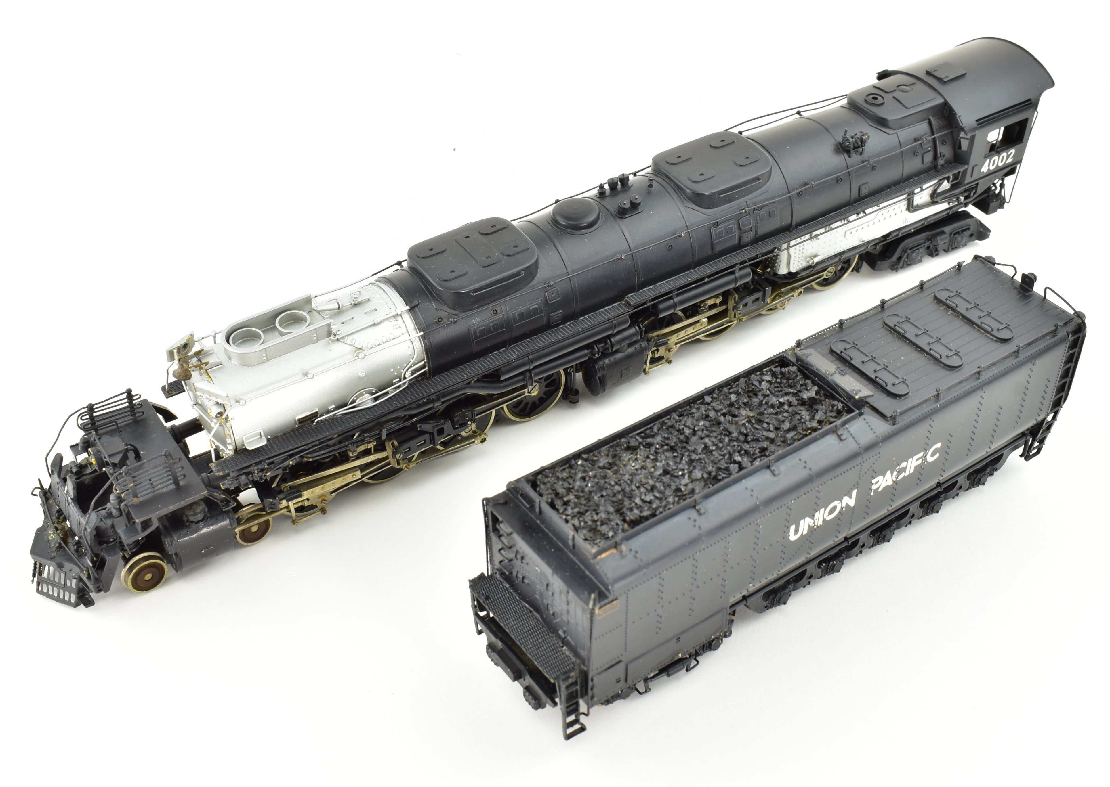 Collectible HO Scale Brass Model Train - PFM Tenshodo Union Pacific 4-8-8-4 Big Boy Crown FP Locomotive No. 4002, Rare Hand-Built Signature Series from 1961