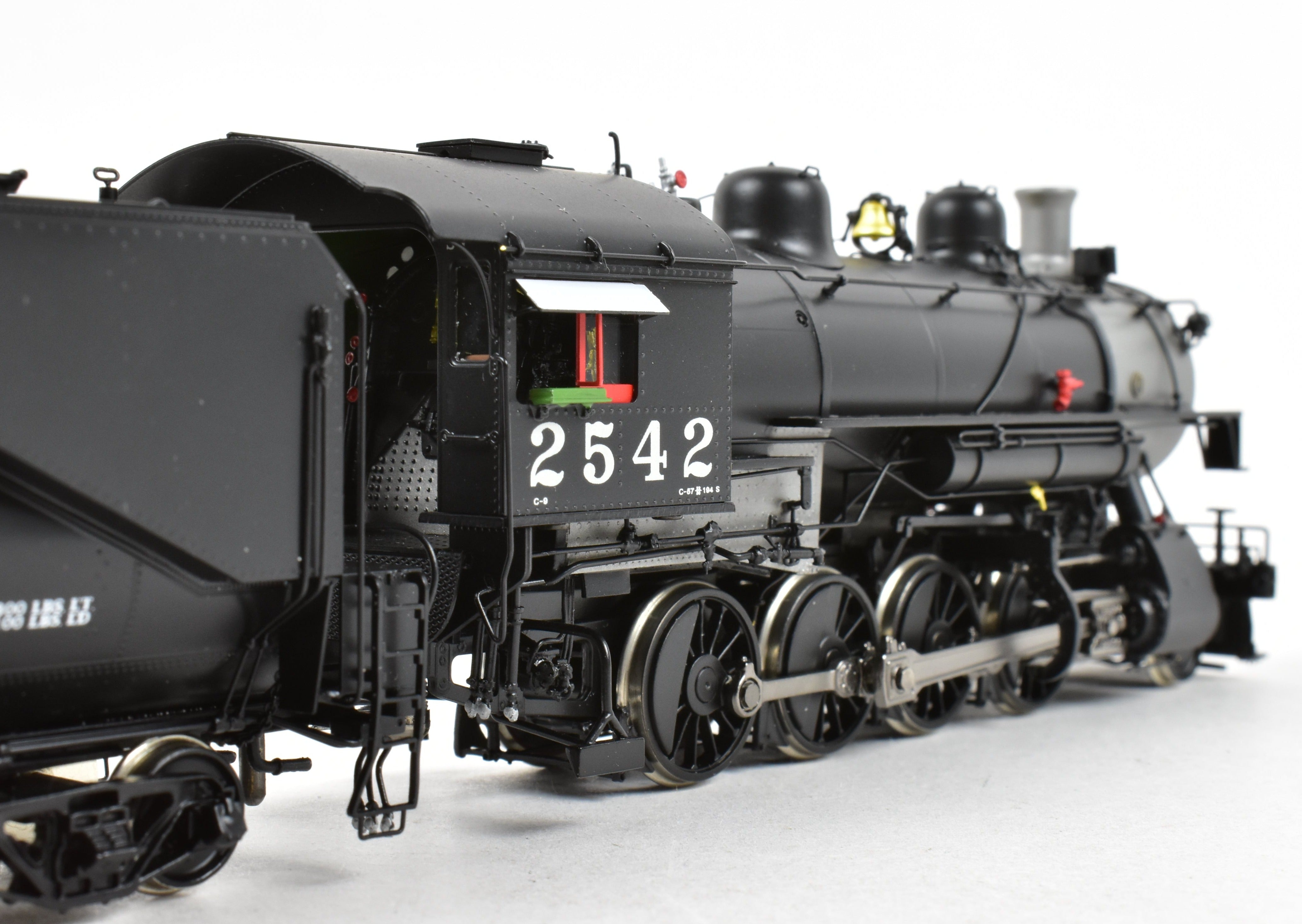 HO Scale Brass Steam Locomotive - Challenger Imports SP - Southern Pacific Class C - 9 2 - 8 - 0 Front Pilot Engine #2542