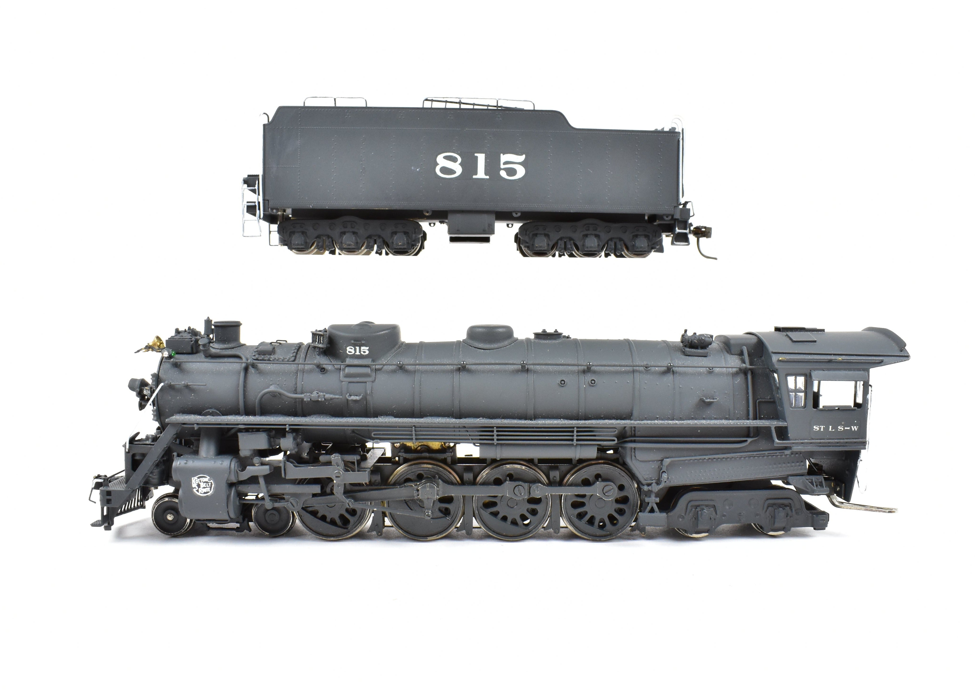 HO Scale Brass Model Train by Westside Model Co., Custom Painted SSW - Cotton Belt Class GS - 8 4 - 8 - 4 Locomotive, Numbered SSW #815