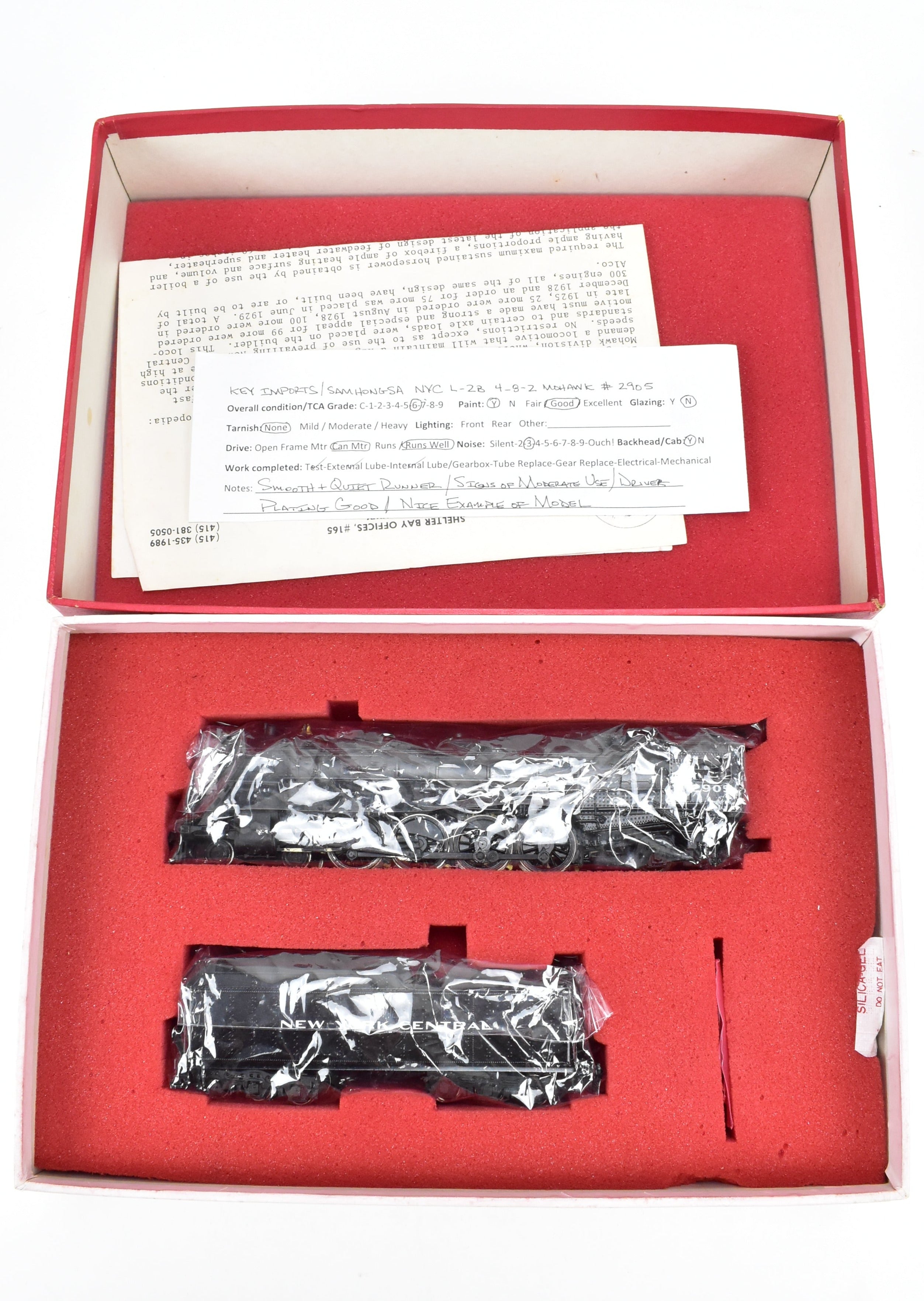 HO Scale Brass Key Imports NYC New York Central L - 2b 4 - 8 - 2 Mohawk 1981 Run Model