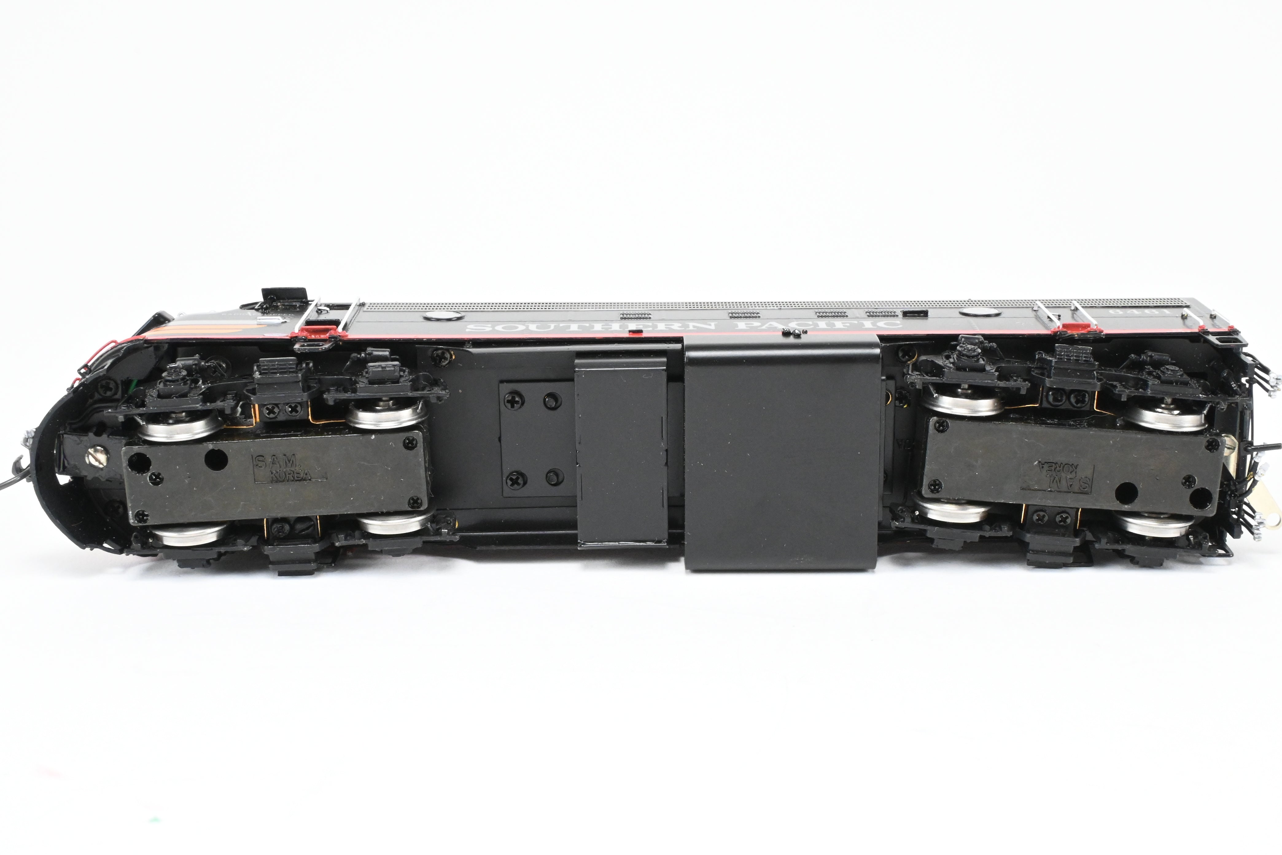 HO Scale Brass EMD FP7A/F7B Set in SP Black Widow Scheme