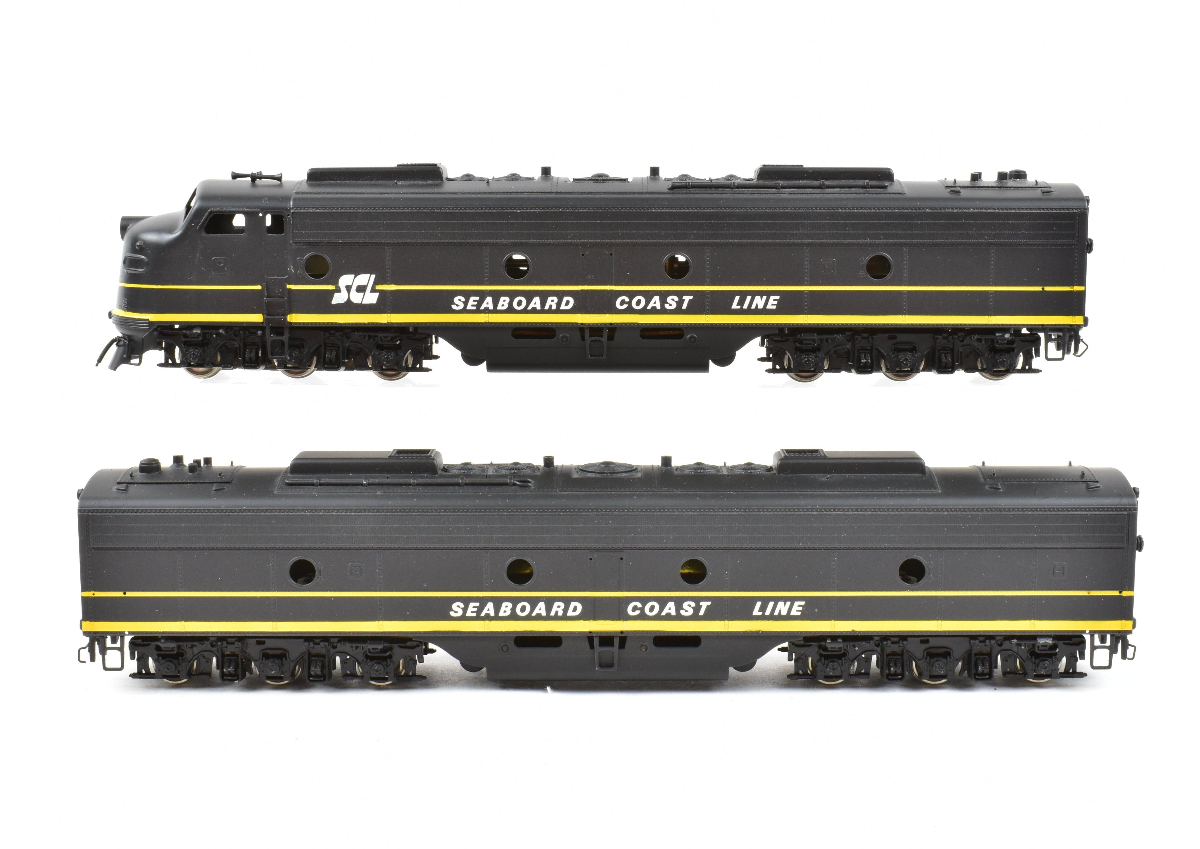 HO Scale Brass Model Train Set - Seaboard Coast Line E9 A/B Set from Westside Model Co.