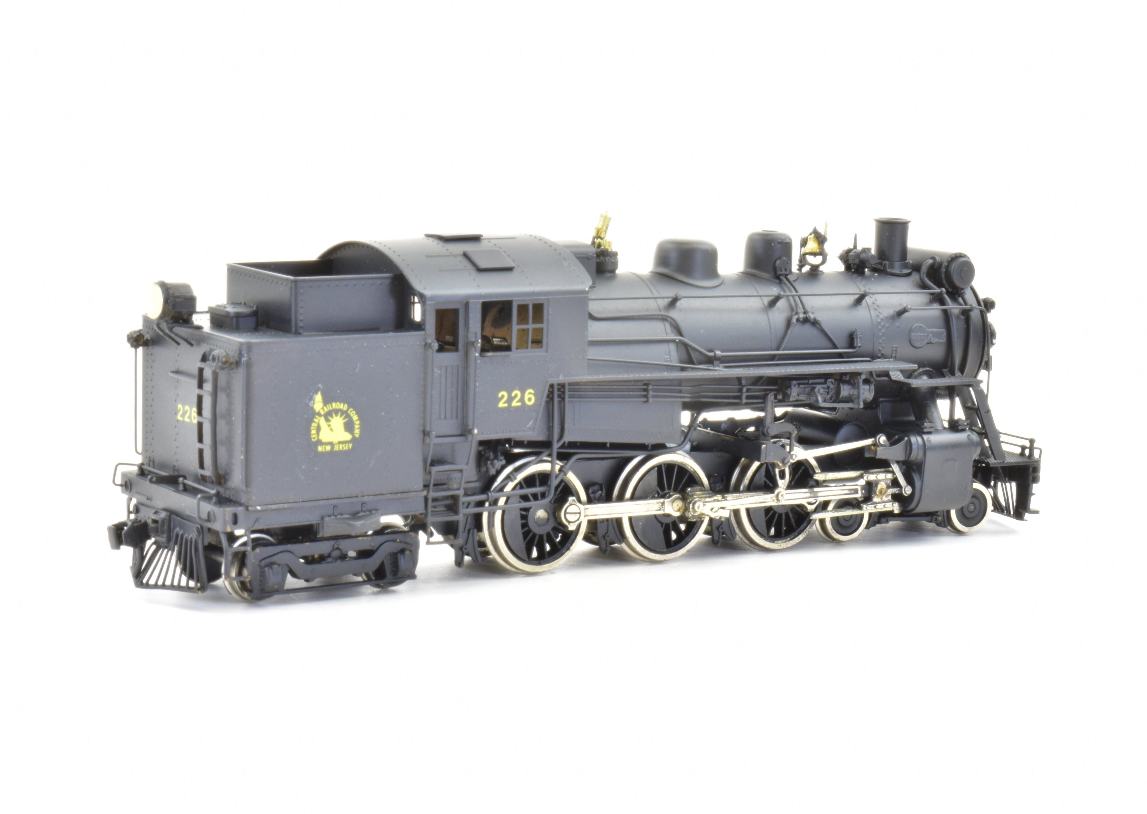 HO Scale Brass Model Train PFM - United CNJ - Central Railroad Of New Jersey 4-6-4T H-1S Custom Painted Locomotive