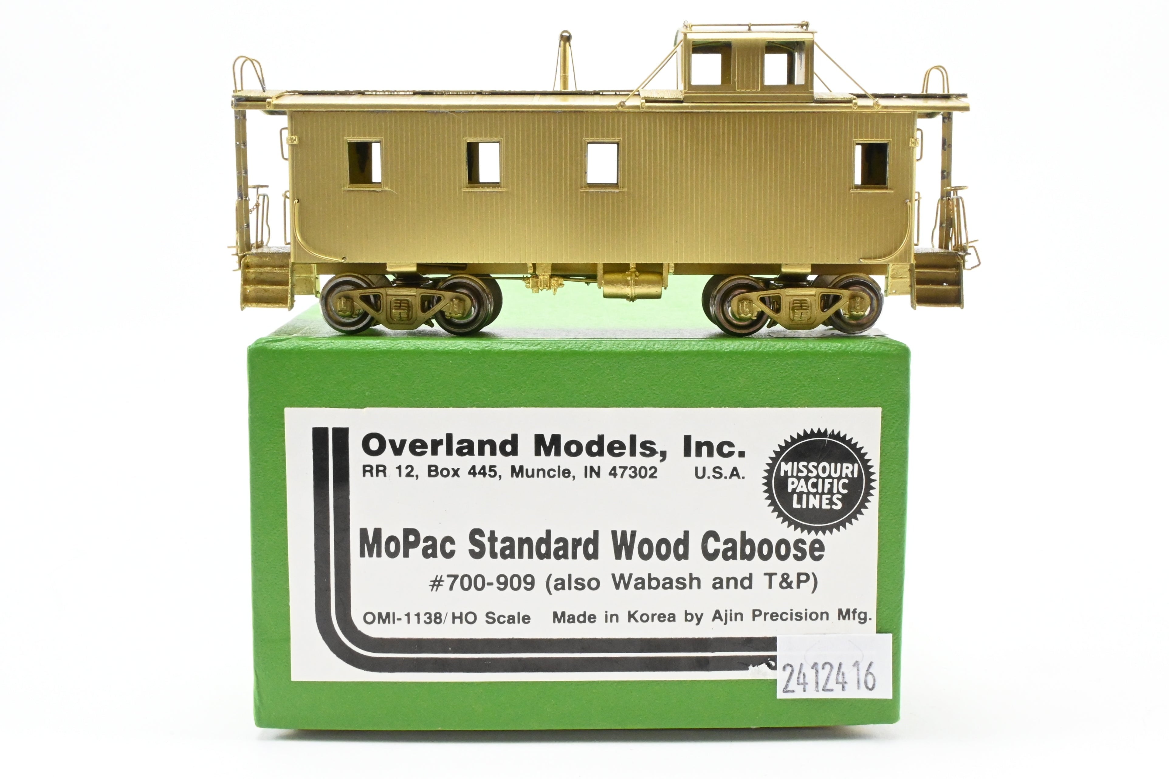 HO Brass OMI MP Missouri Pacific Standard Wood Caboose #700 - 909 (Wabash & T&P)