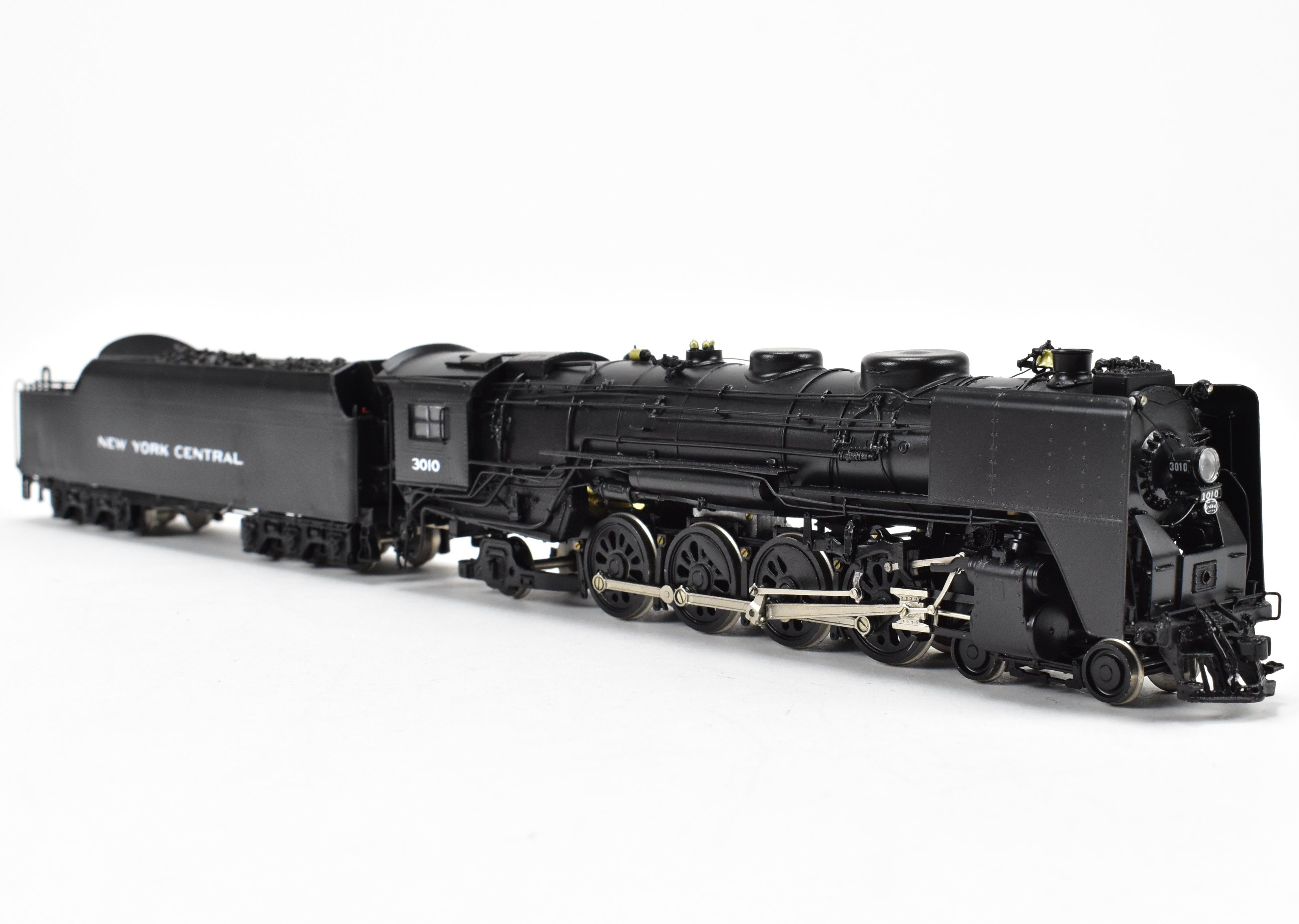 HO Scale Brass Key Imports Model Train - New York Central L-3a 4-8-2 Mohawk 1977 Run Custom Painted Locomotive with Road Number 3010 Decals