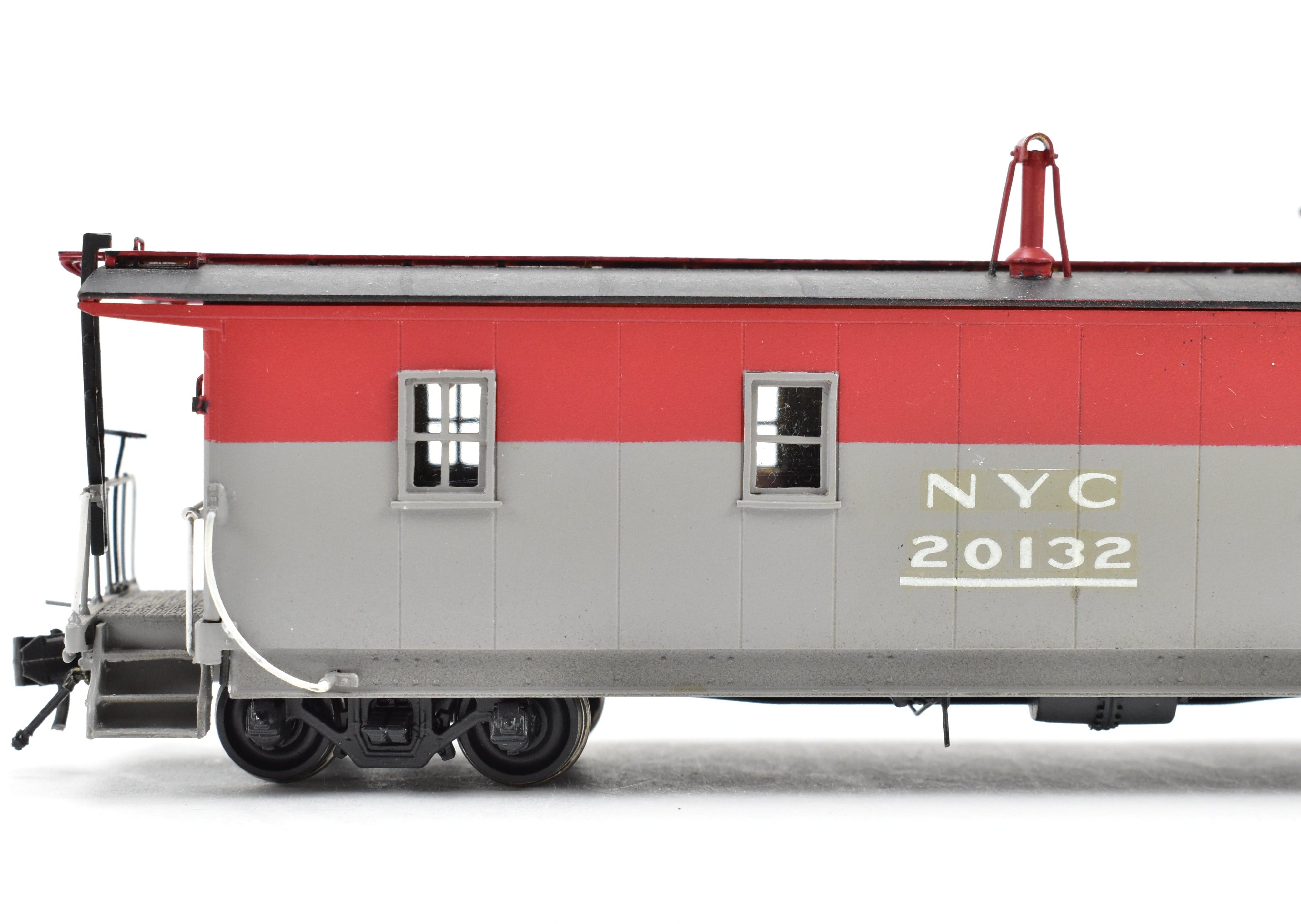 HO Scale Brass NYC - New York Central Pacemaker Plywood Caboose Model by Overland Models, Inc. (OMI), Custom Painted OMI No. 20132