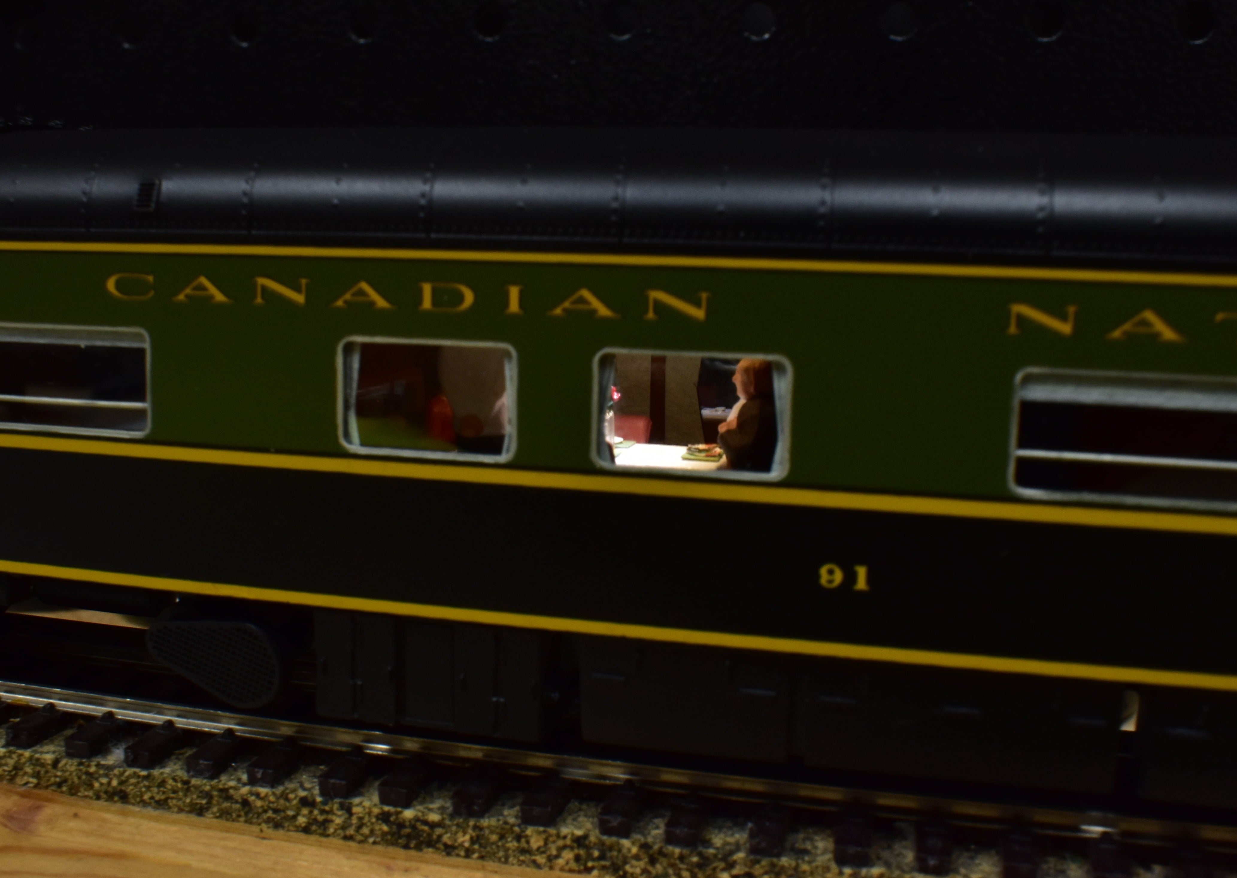 RARE! HO Brass CON W&R Enterprises CN Canadian National Bonaventure 91 Pro Painted with Interior