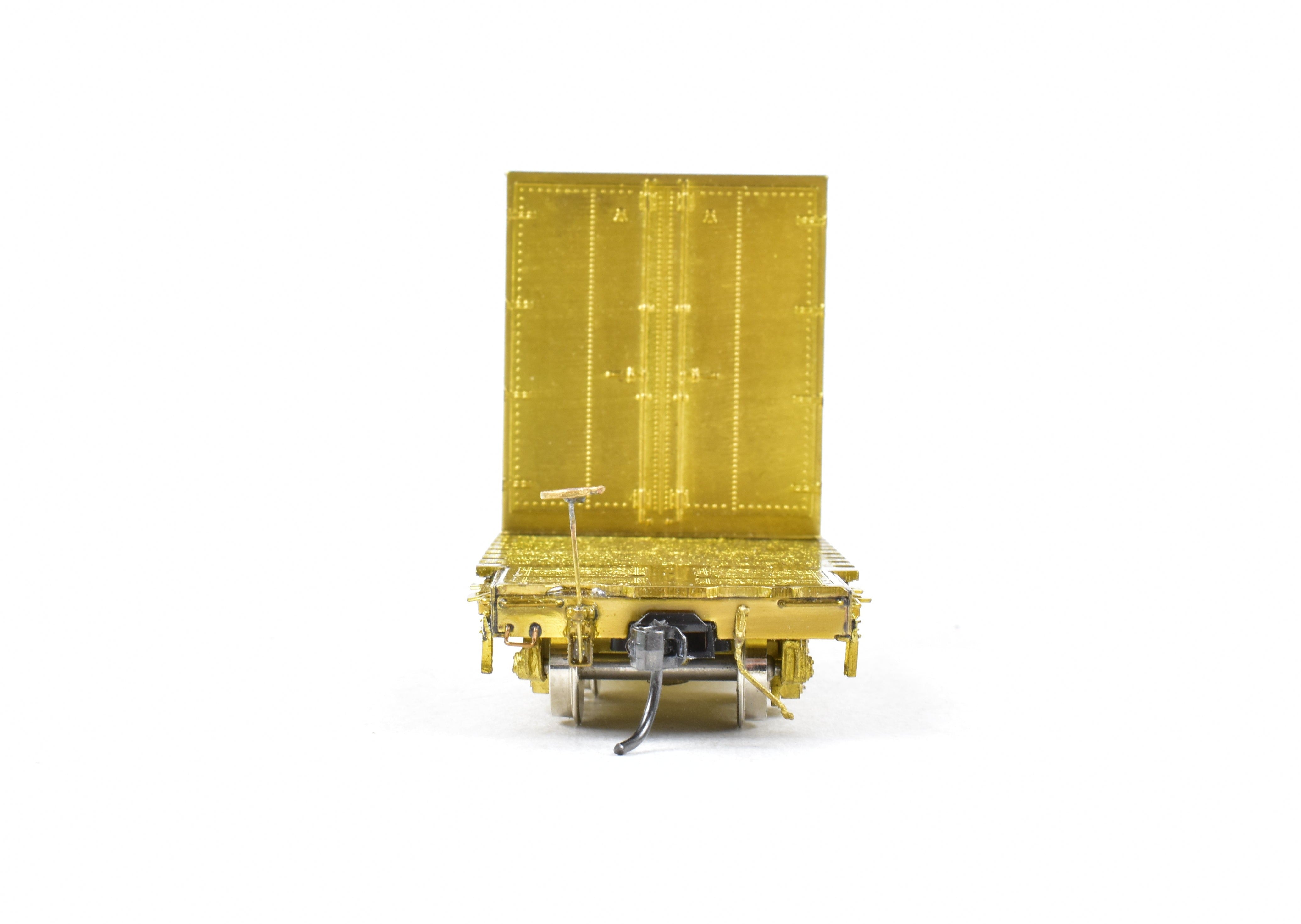 HO Scale Brass Model Railroad Car - Overland Models, Inc. Union Pacific Class F - 70 - 15 65 - foot Idler Flat Car with Container