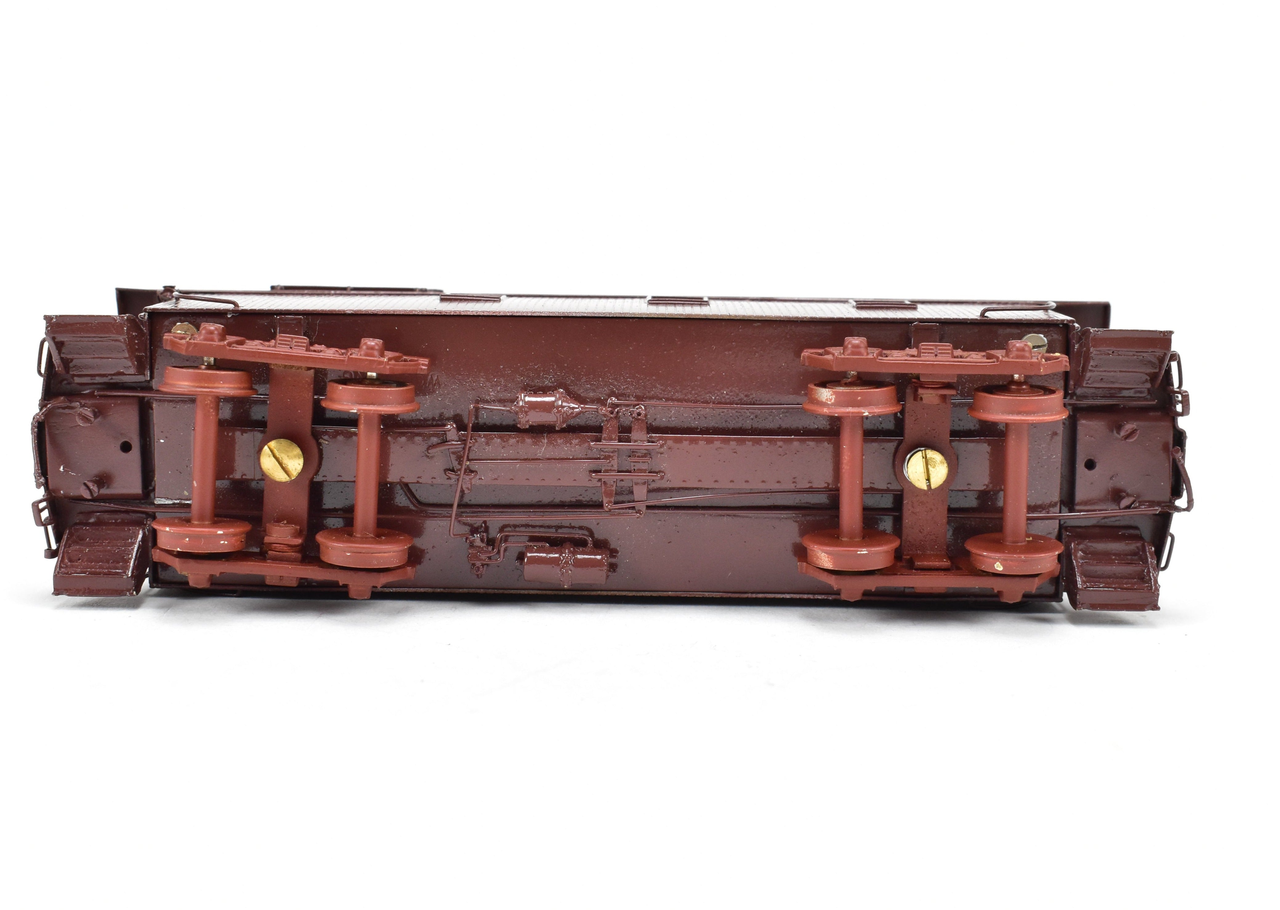HO Scale Brass Model of Oriental Limited CB&Q - Burlington Route NE-9 Wood Caboose with No Lettering on Car Body