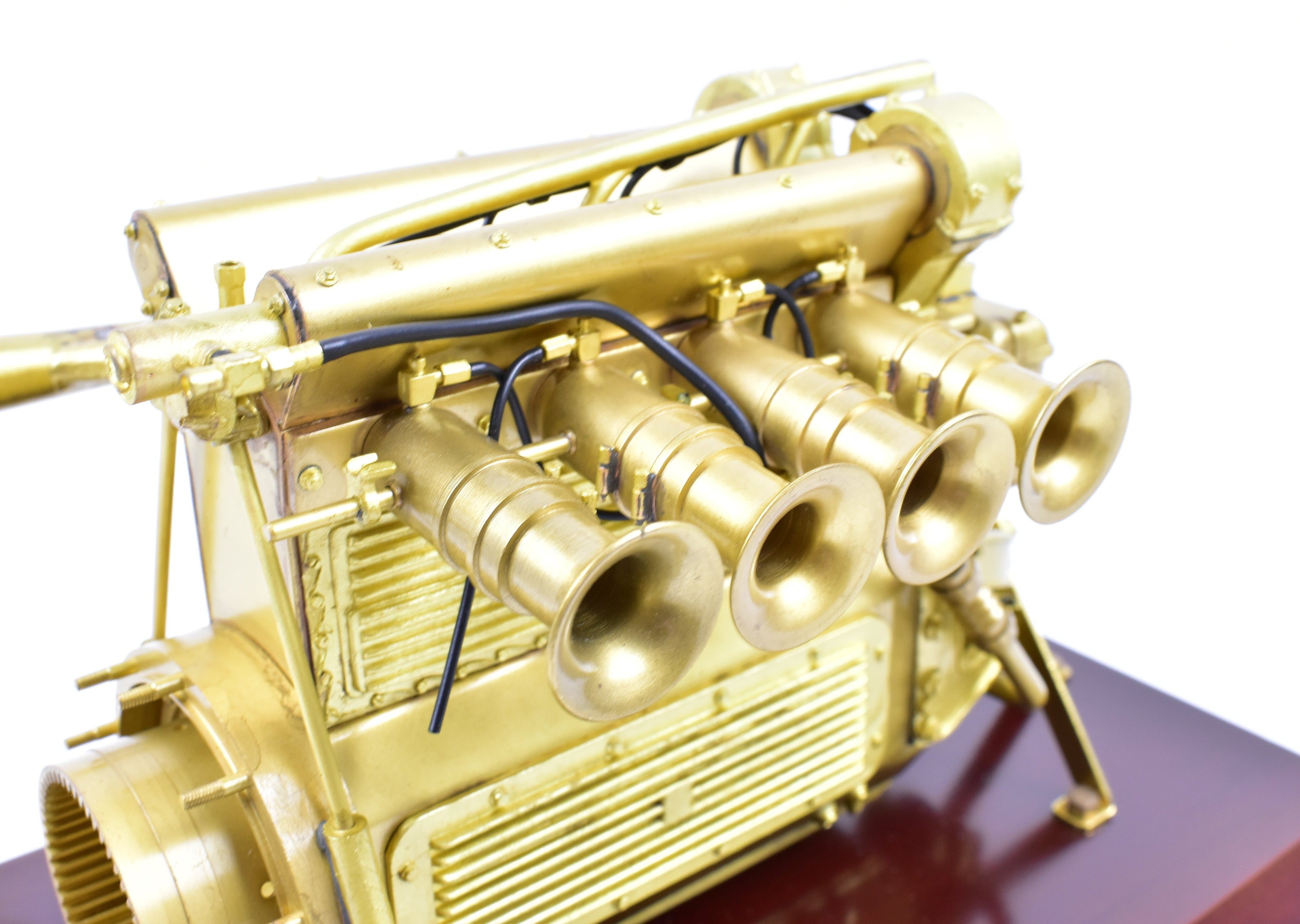 1:5 Scale Vintage Brass Offenhauser Racing Engine Static Model without Original Box