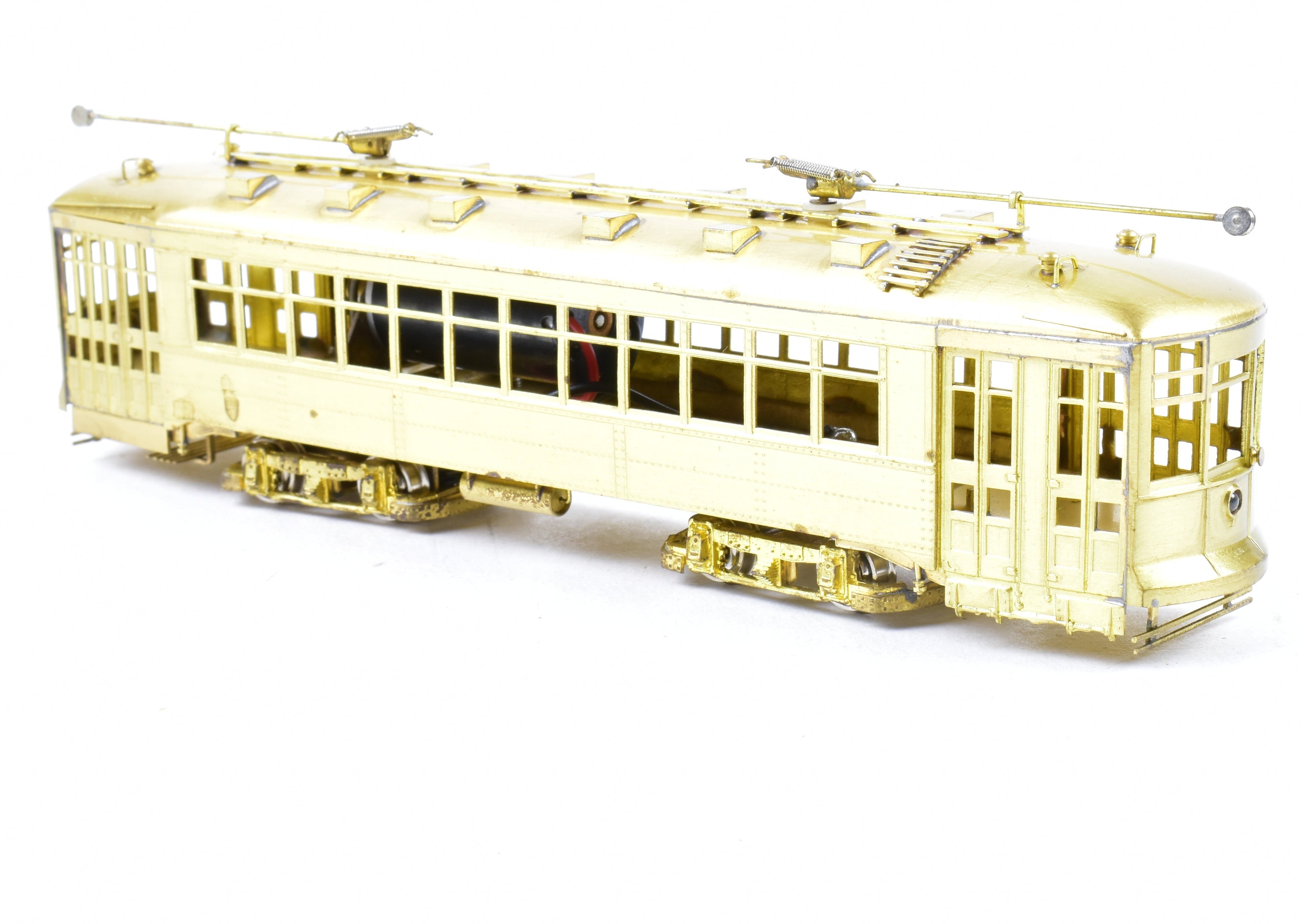 HO Scale Brass Chicago Surface Lines 169 Car Model - Fairfield Models 344 - 1 with New NWSL Gears for Model Trains