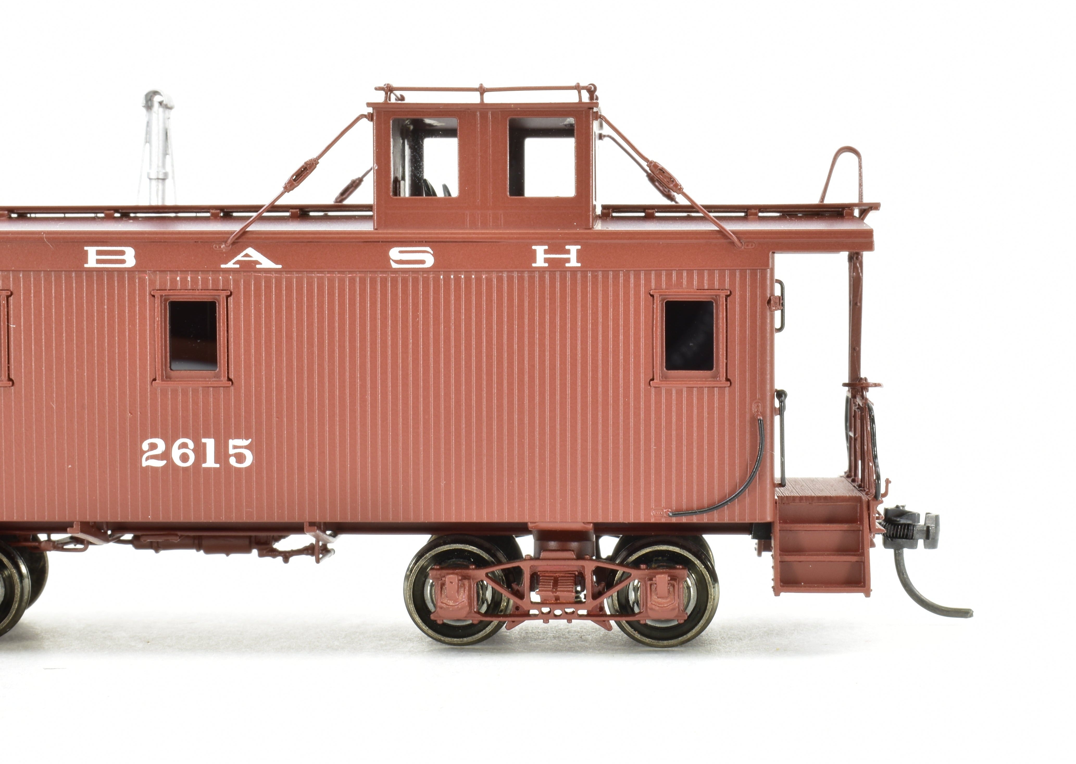 HO Scale Brass Wabash Wood Side Caboose FP #2615 by OMI Overland Models