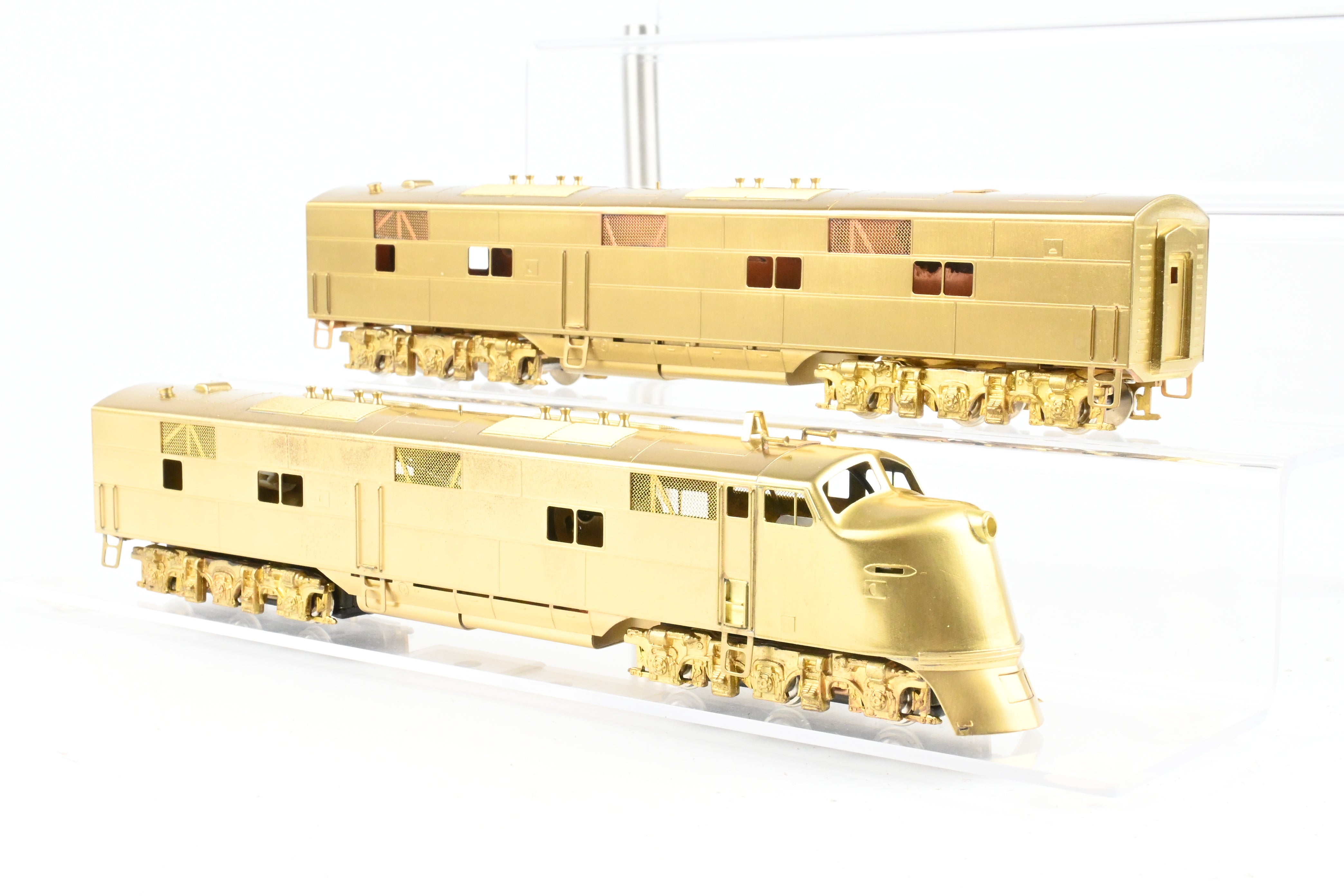 HO Scale Brass Hallmark Model Train Sets of Various Roads - EMD E3/6 A/B Set with Powered A Unit and Unpowered B Unit