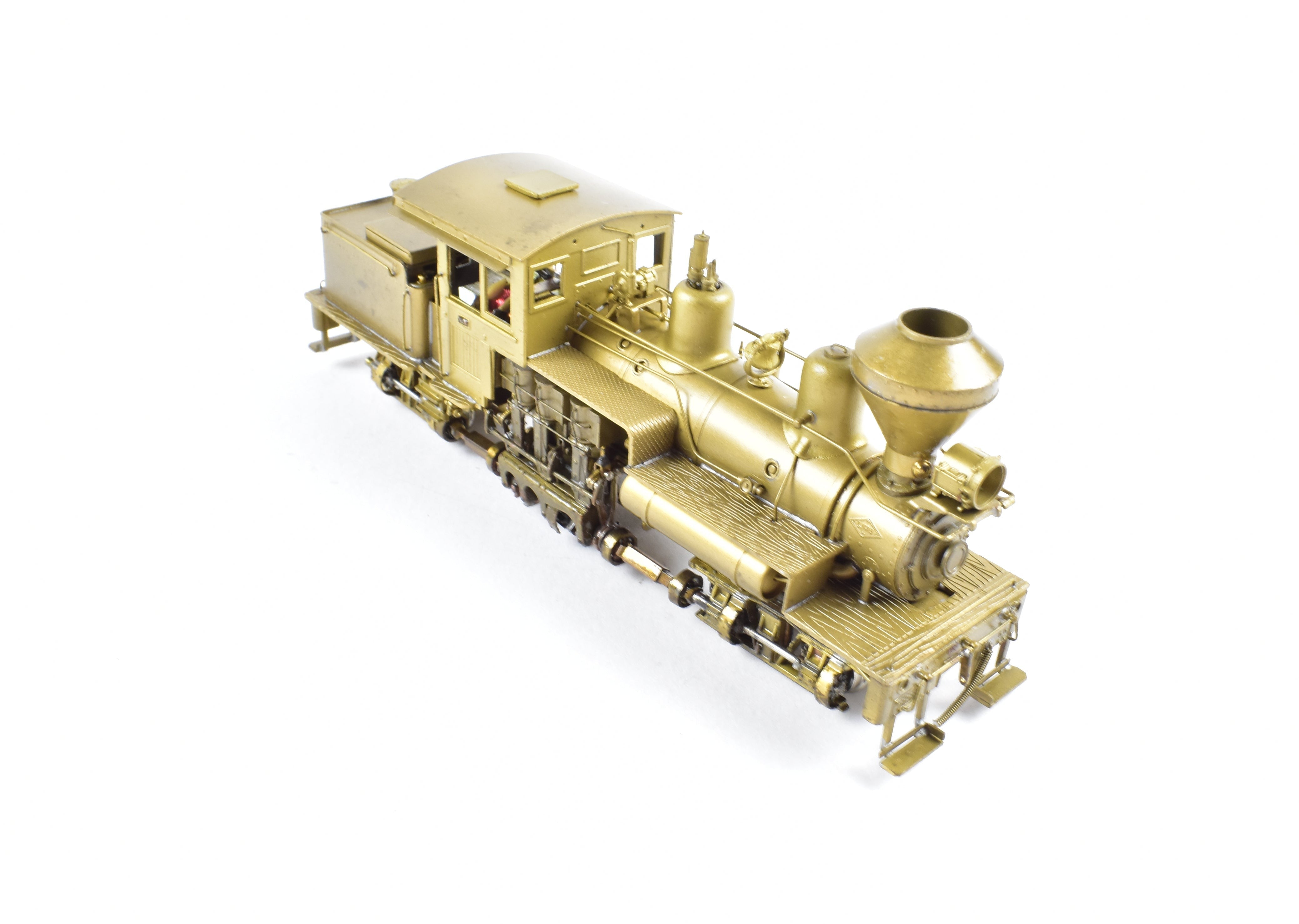 HOn3 Scale Brass Model Train - Pacific Fast Mail (PFM) - United Cowichan Railroad 25 - ton Shay Locomotive
