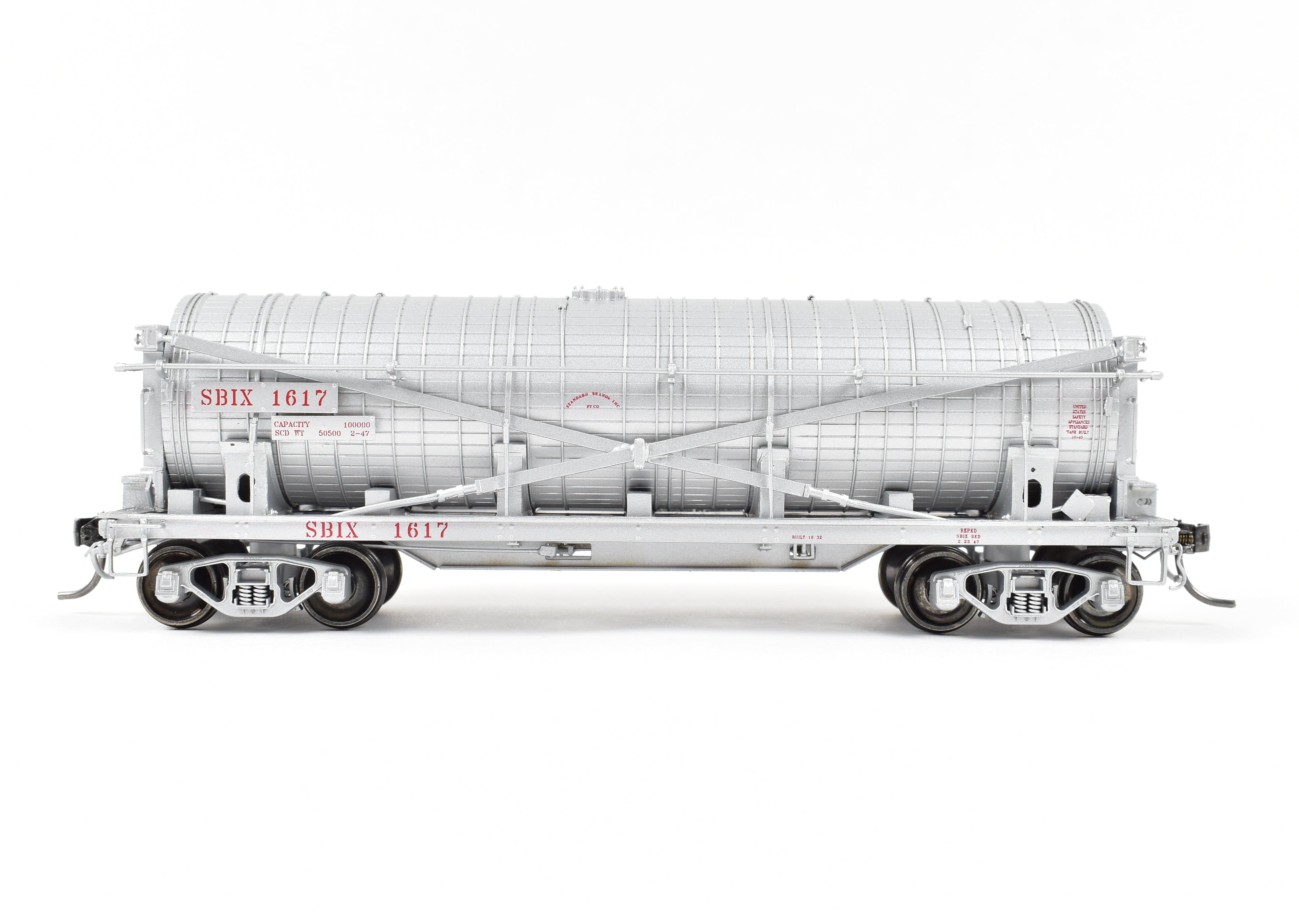 New HO Brass North Bank Line SBIX 1617 Standard Brand Vinegar Car
