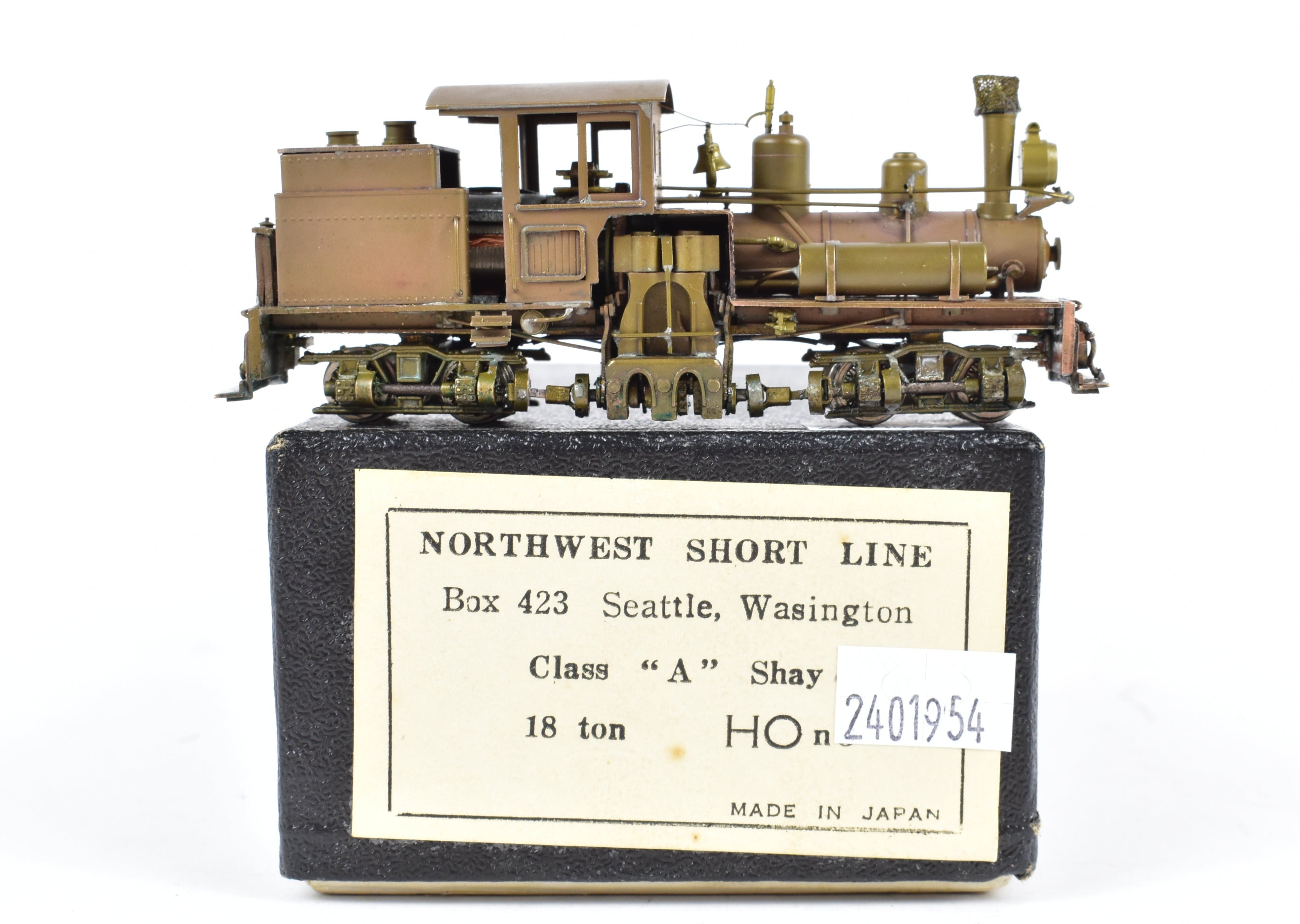 HOn3 Brass Northwest Short Line Logging 18 - ton Class A Shay Model