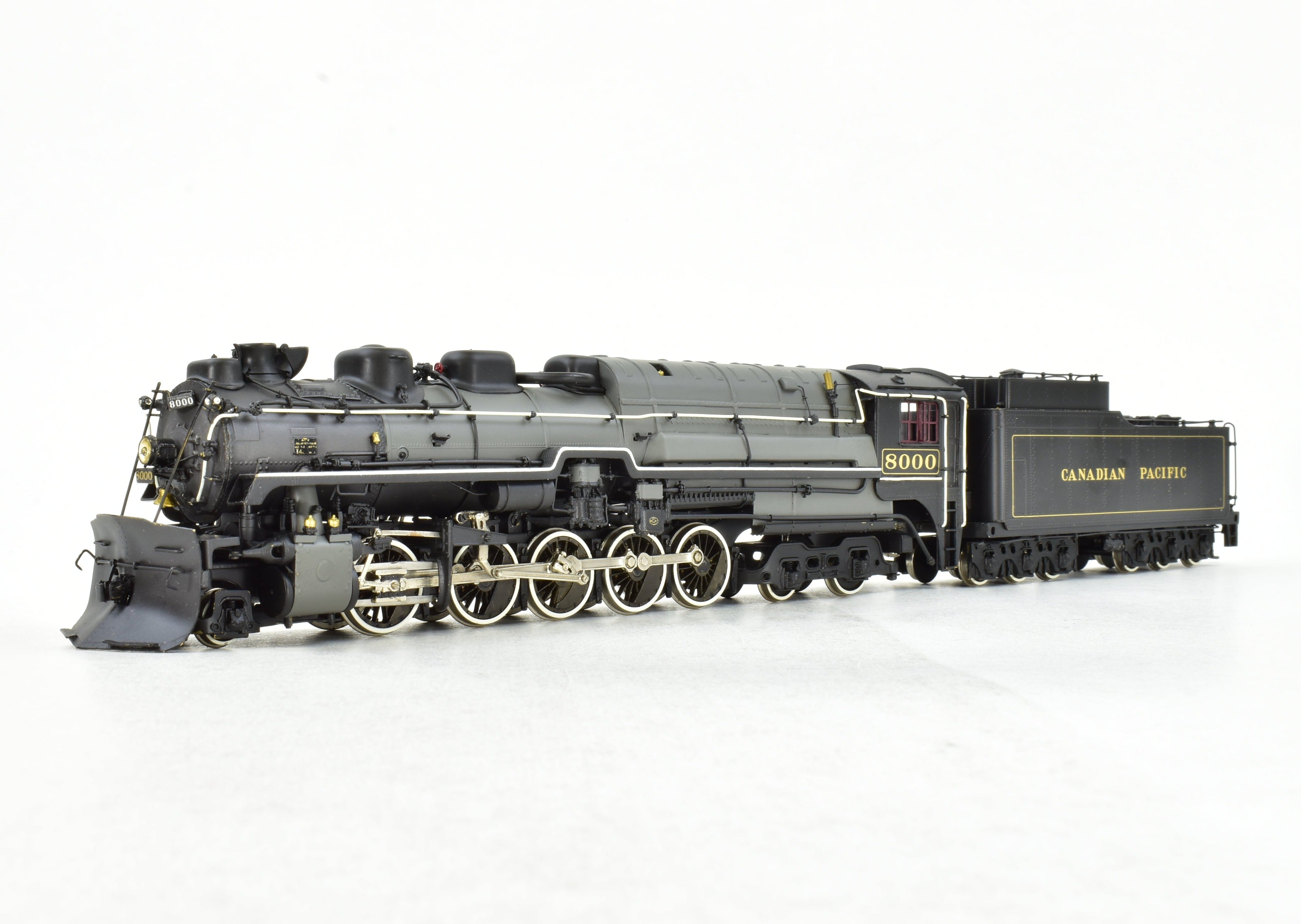 HO Scale Brass Canadian Pacific Railway T4a 2-10-4 Locomotive Model - Totem Models, CP No. 8000