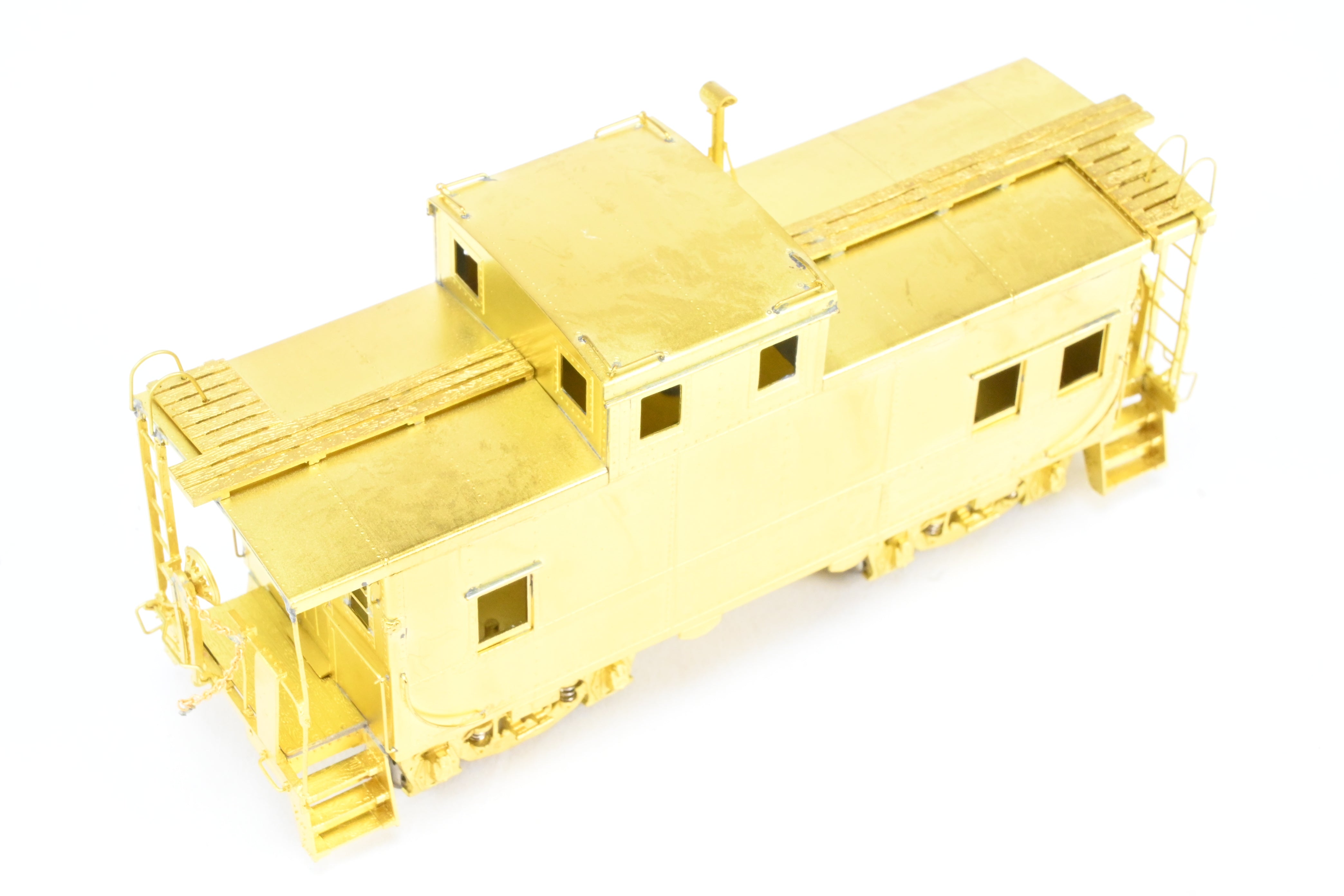 HO Scale Brass OMI - Overland Models, Inc. Erie Railroad Offset Cupola Caboose Models of Nos. C - 110 - 169 Riveted Design with Belt Rail from the 1951 Era