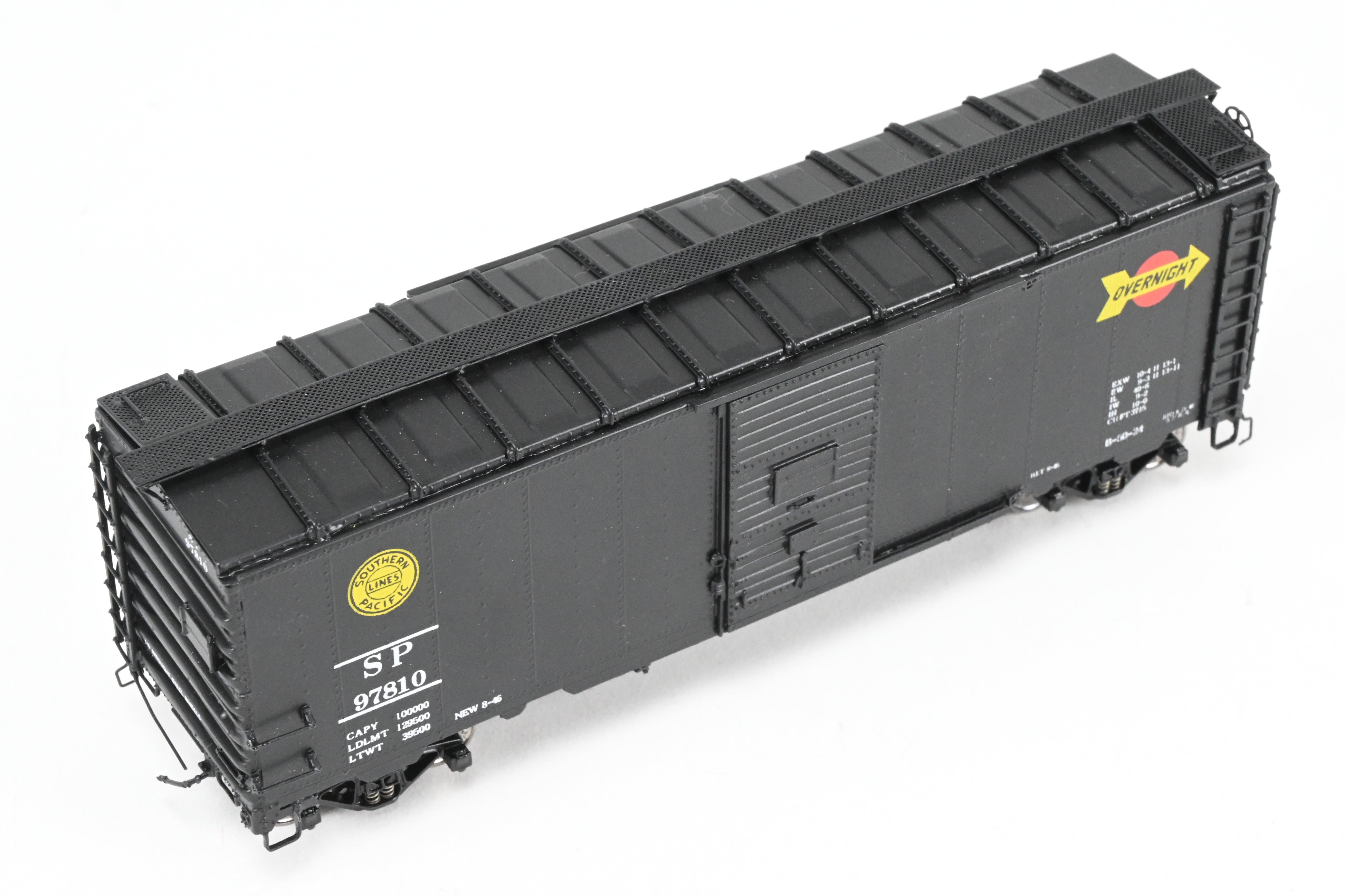 HO Scale Brass Model of Southern Pacific Overnight Boxcar B-50-24 Class with ASF A-3 Trucks, Beaver Creek Special Collector's Edition, FP No. 97810