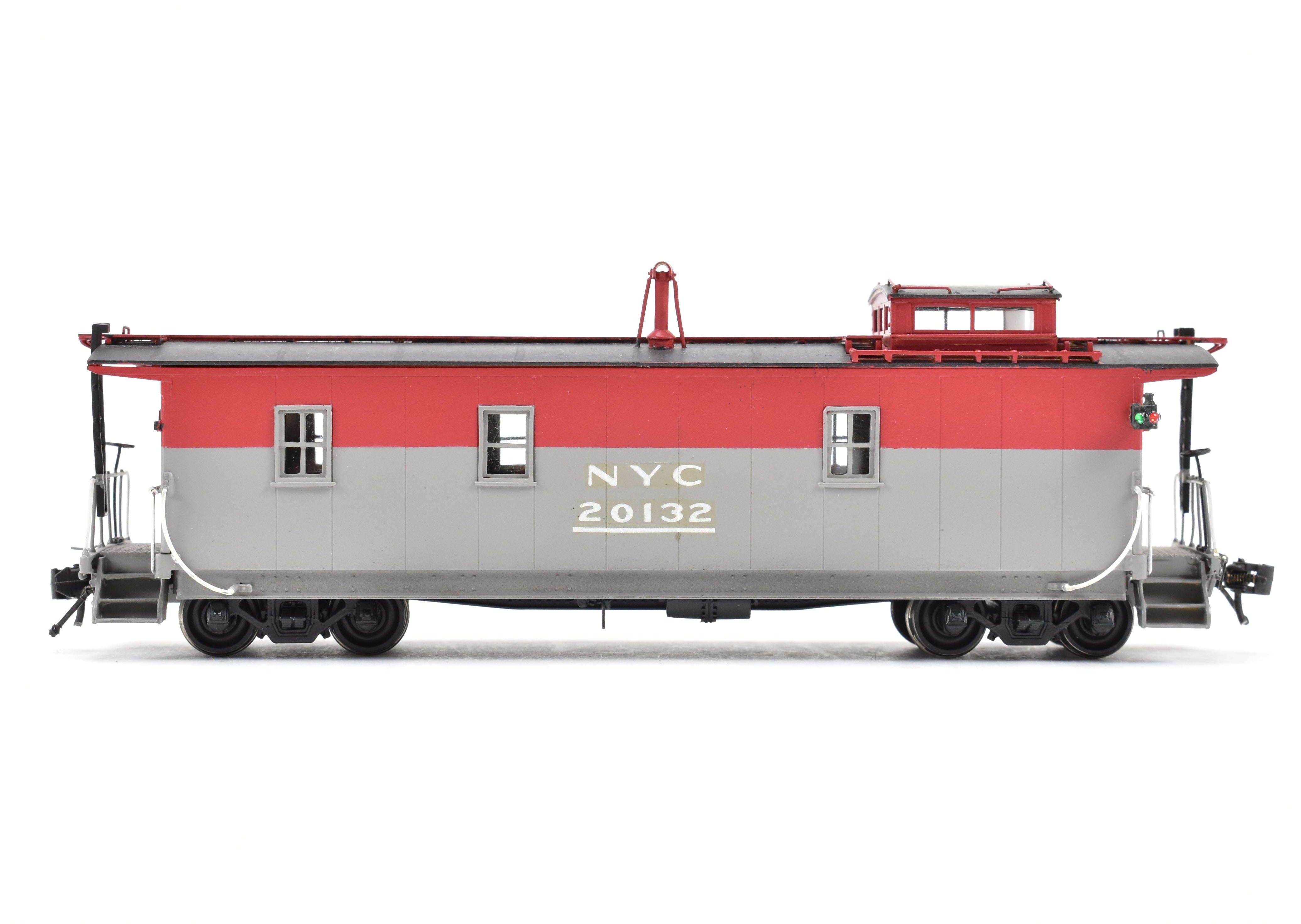 HO Scale Brass NYC - New York Central Pacemaker Plywood Caboose Model by Overland Models, Inc. (OMI), Custom Painted OMI No. 20132