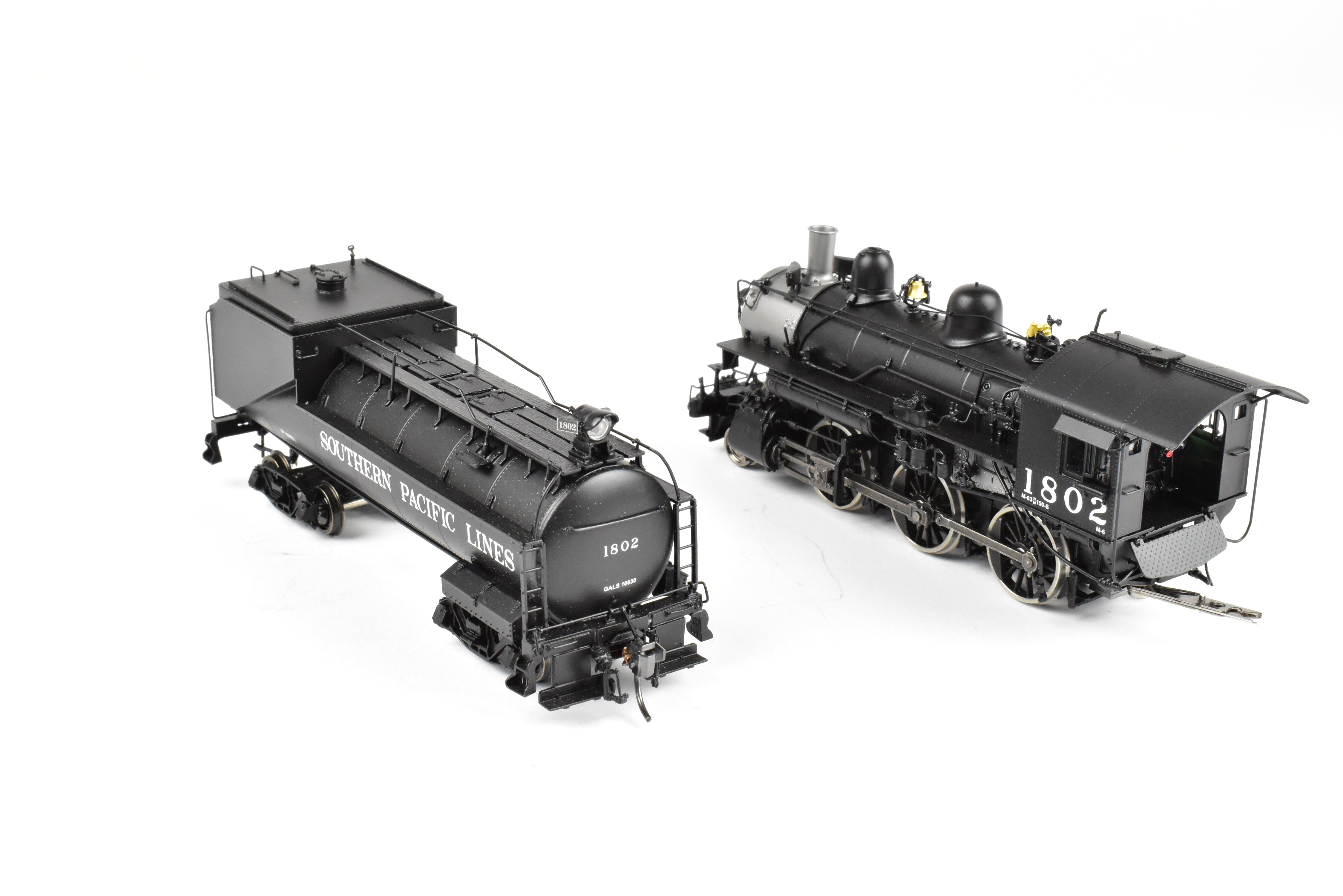 HO Scale Brass Precision Scale Co. Southern Pacific M - 6 Class 2 - 6 - 0 Factory Painted Locomotive No. 1802