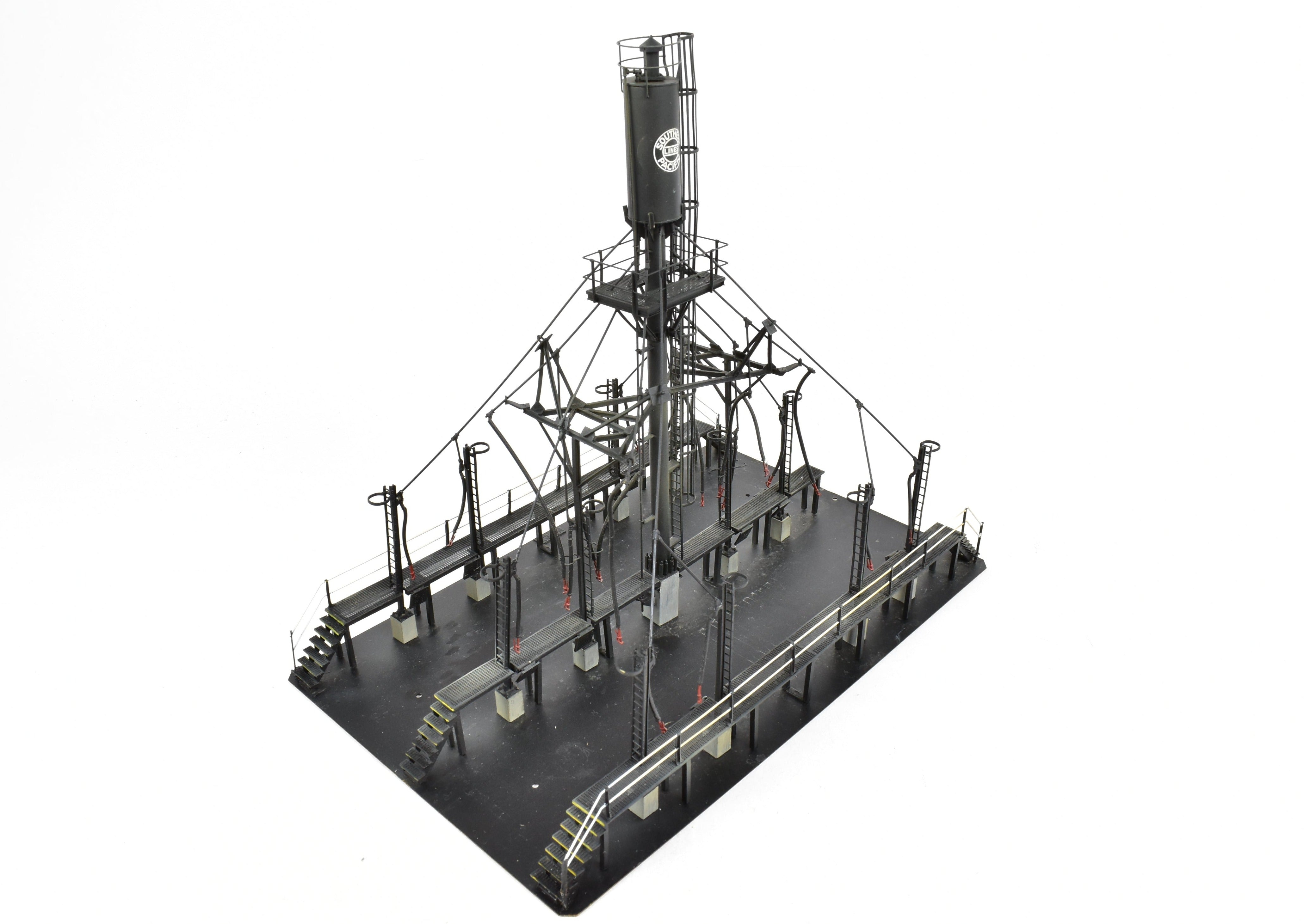 HO Scale Brass Sand Tower Model by Overland Models, Inc - Double 10 - Ton Sand Tower with Platforms for Southern Pacific and Various Railroads