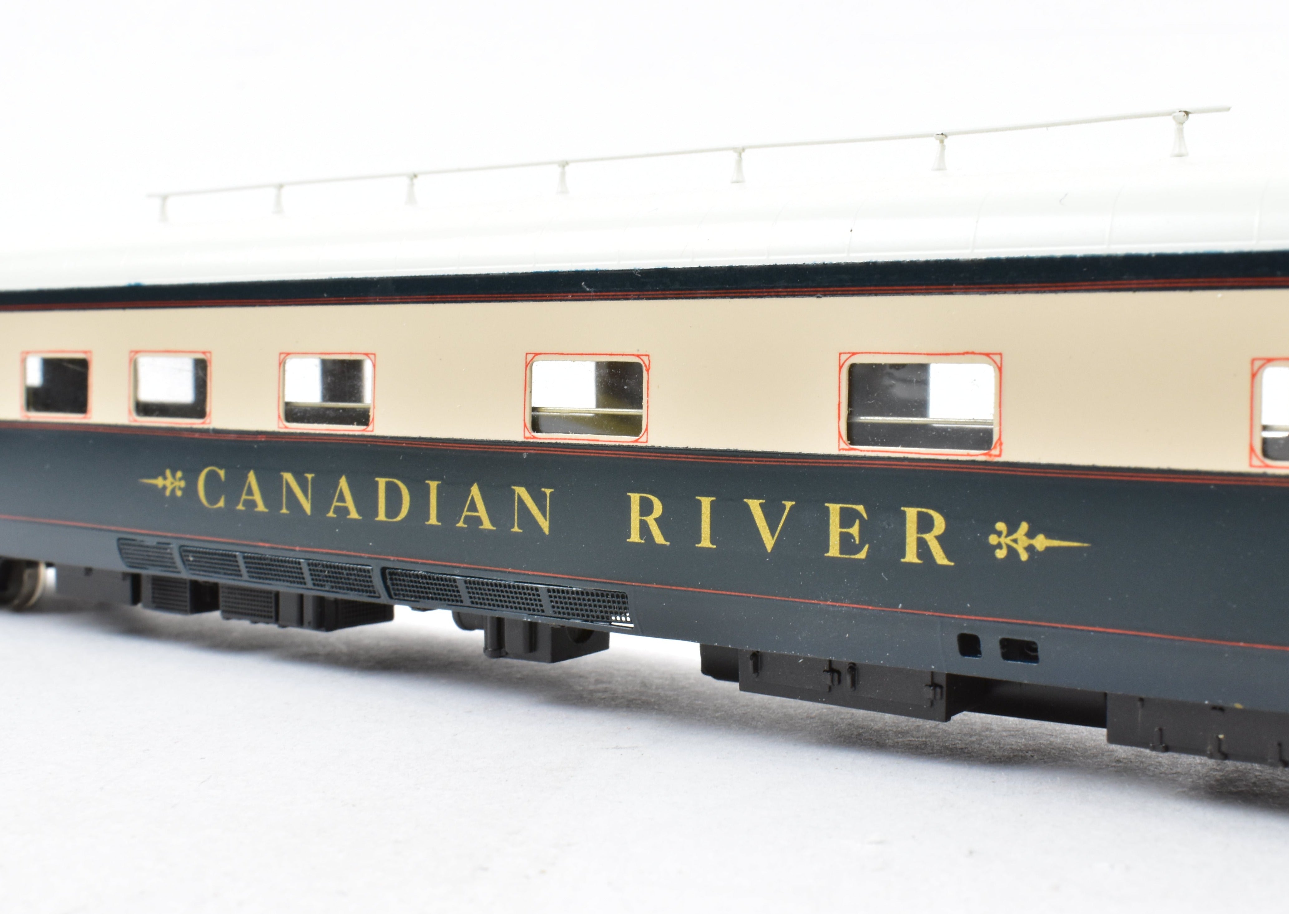 HO Scale Brass Burlington Northern 'Canadian River' Pro - Painted Business Car by W&R Enterprises