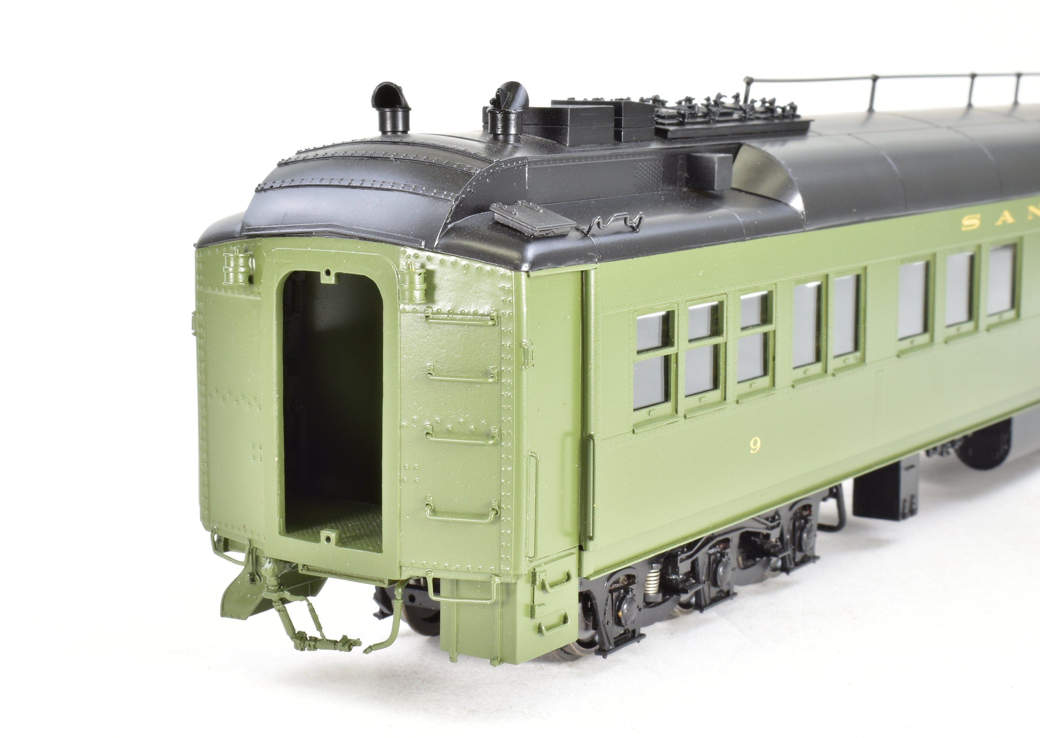O Scale 1:48 Pecos River Brass ATSF - Santa Fe Heavyweight #9 Factory-Painted Business Car