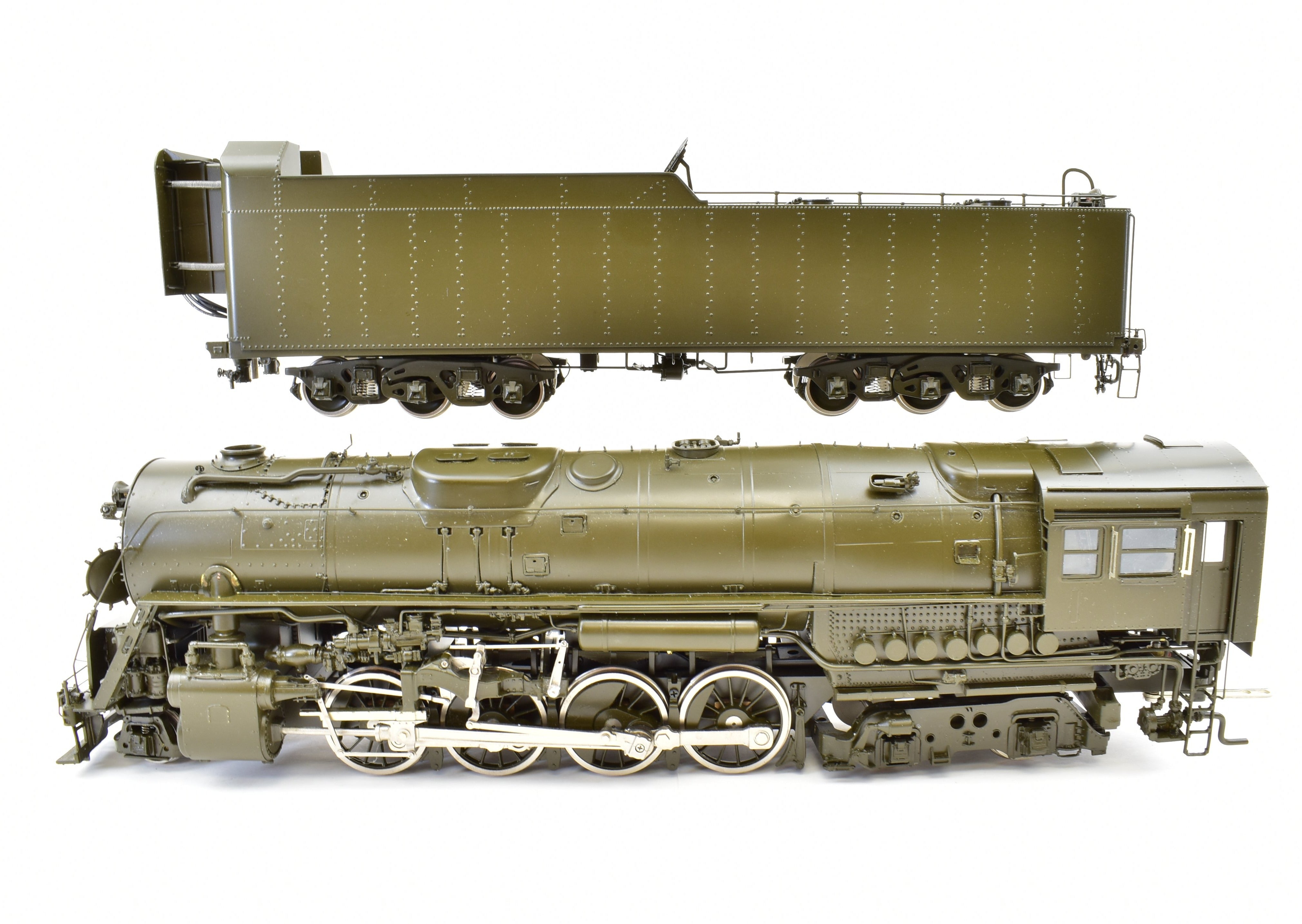 O Scale Brass Model Train - Overland Models, Inc. Pittsburgh & Lake Erie A-2 2-8-4 Factory Painted by Ajin in Korea