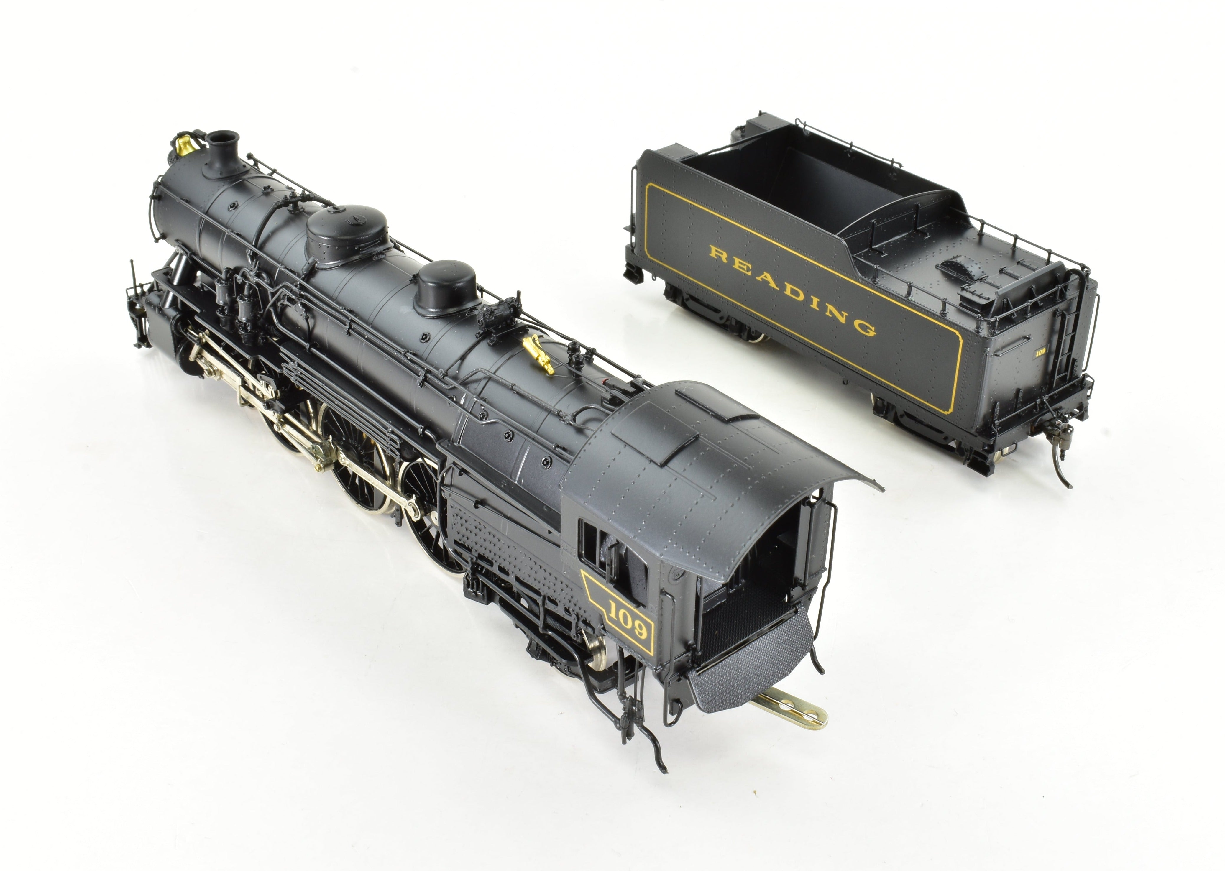 HO Scale Brass Model Train - Overland Models Reading G1Sa 4-6-2 FP Steam Locomotive No. 109