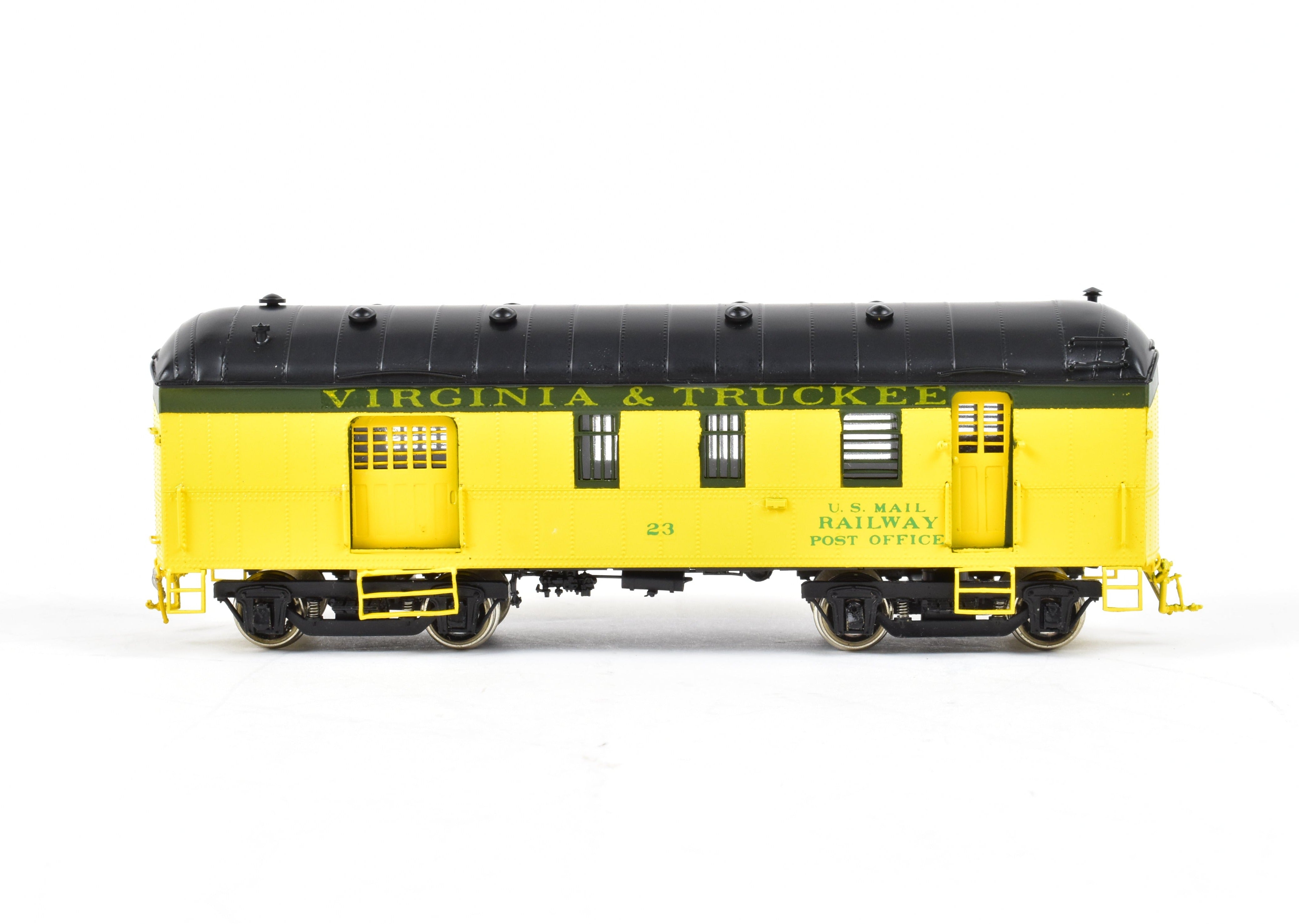 HO Scale Brass Precision Scale Co. Model of Virginia & Truckee 40-Foot RPO/Baggage Car, Class 40-BP-15 FP