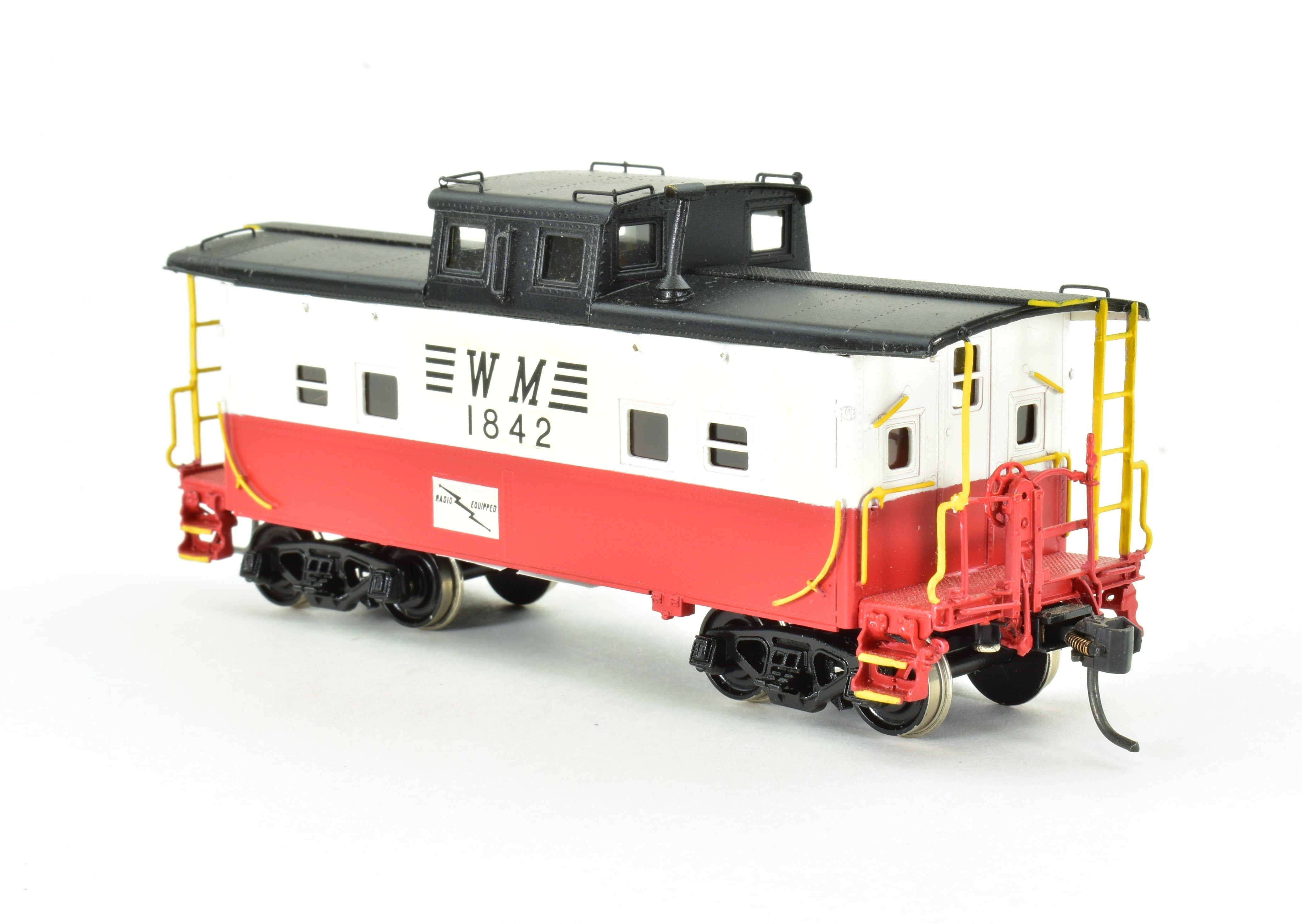 HO Scale Brass Western Maryland Steel Caboose FP No. 1842 Model by Overland Models, Inc. (OMI)